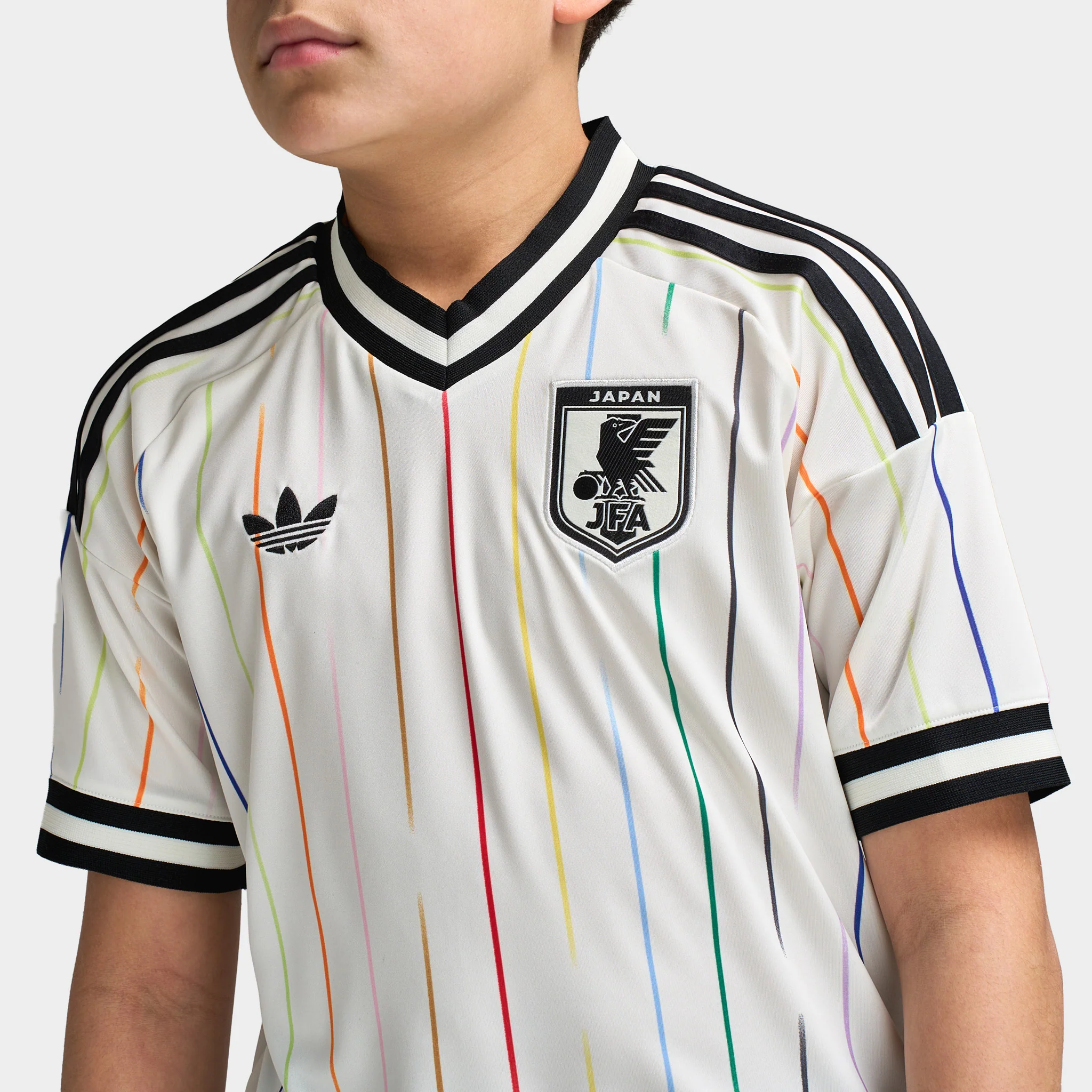 adidas Juniors' Japan Replica Away Jersey / Off White - Image 2