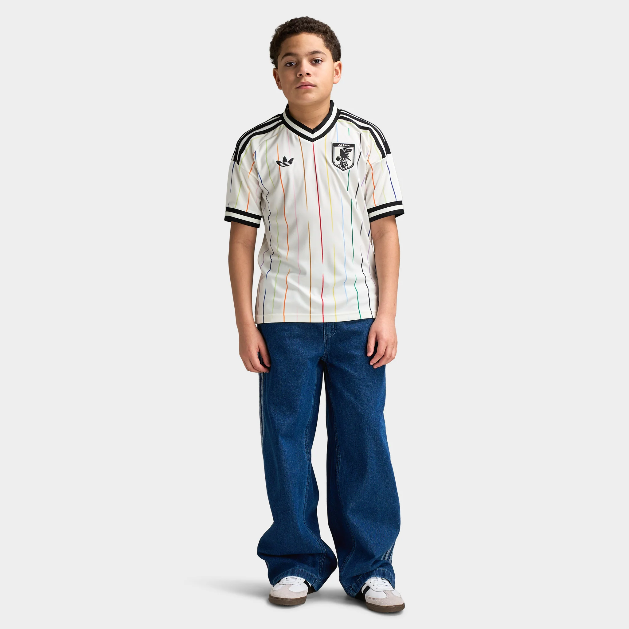 adidas Juniors' Japan Replica Away Jersey / Off White - Image 5
