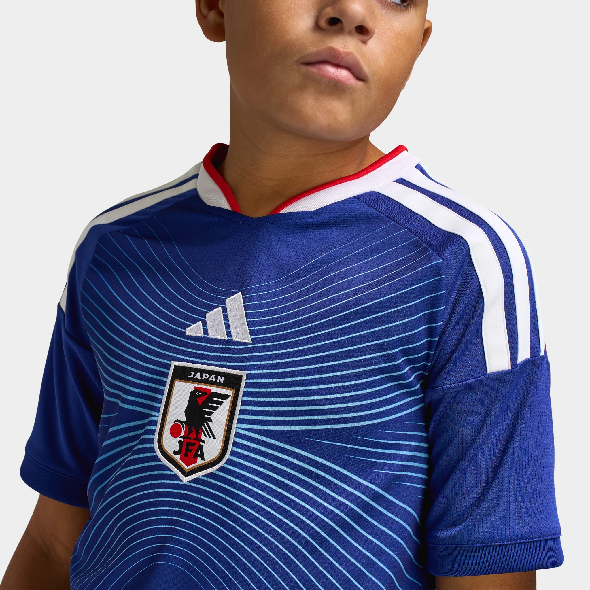 adidas Juniors' Japan Replica Home Jersey / Navy Blue - Image 3