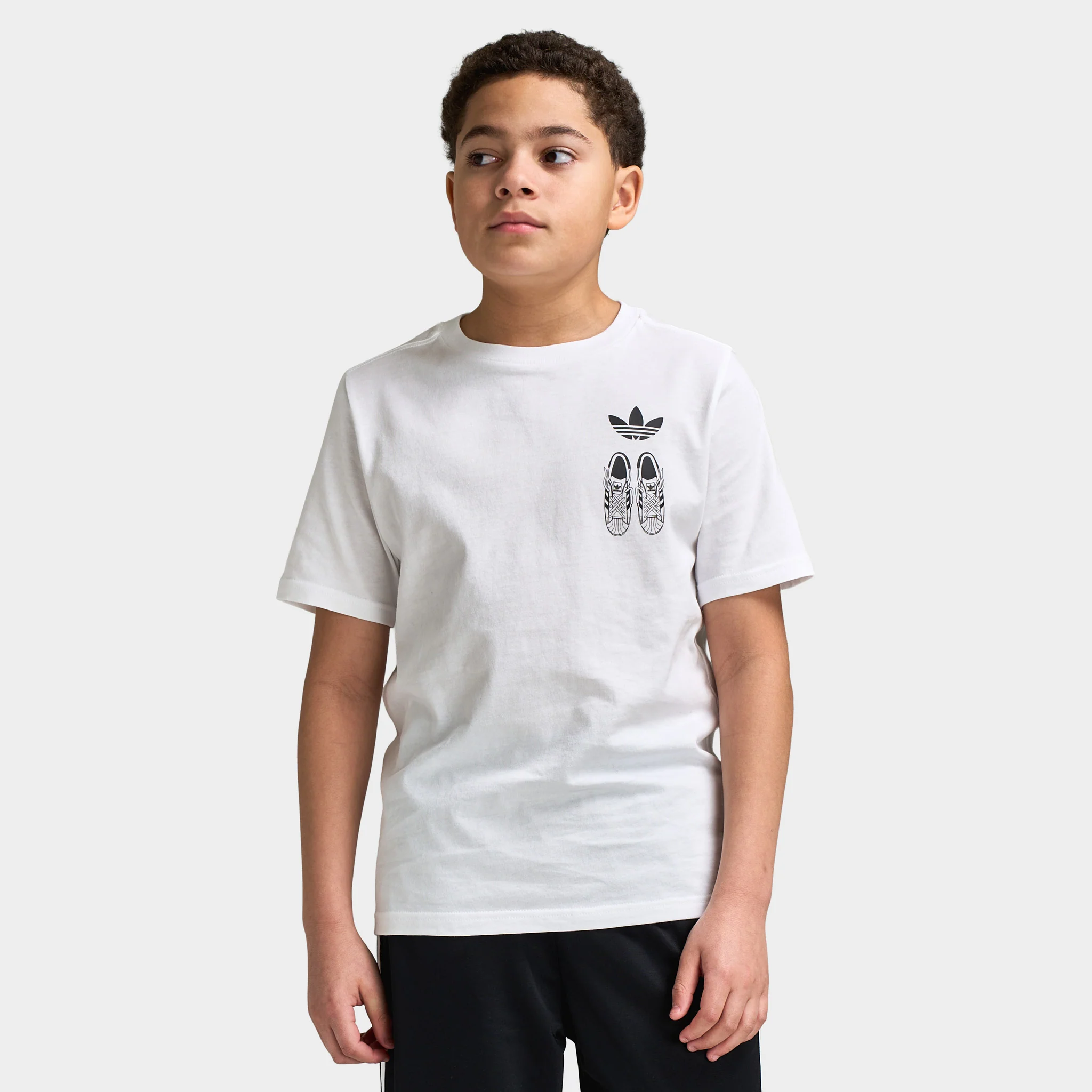 adidas Juniors' Lace 101 Tee / White - Image 2