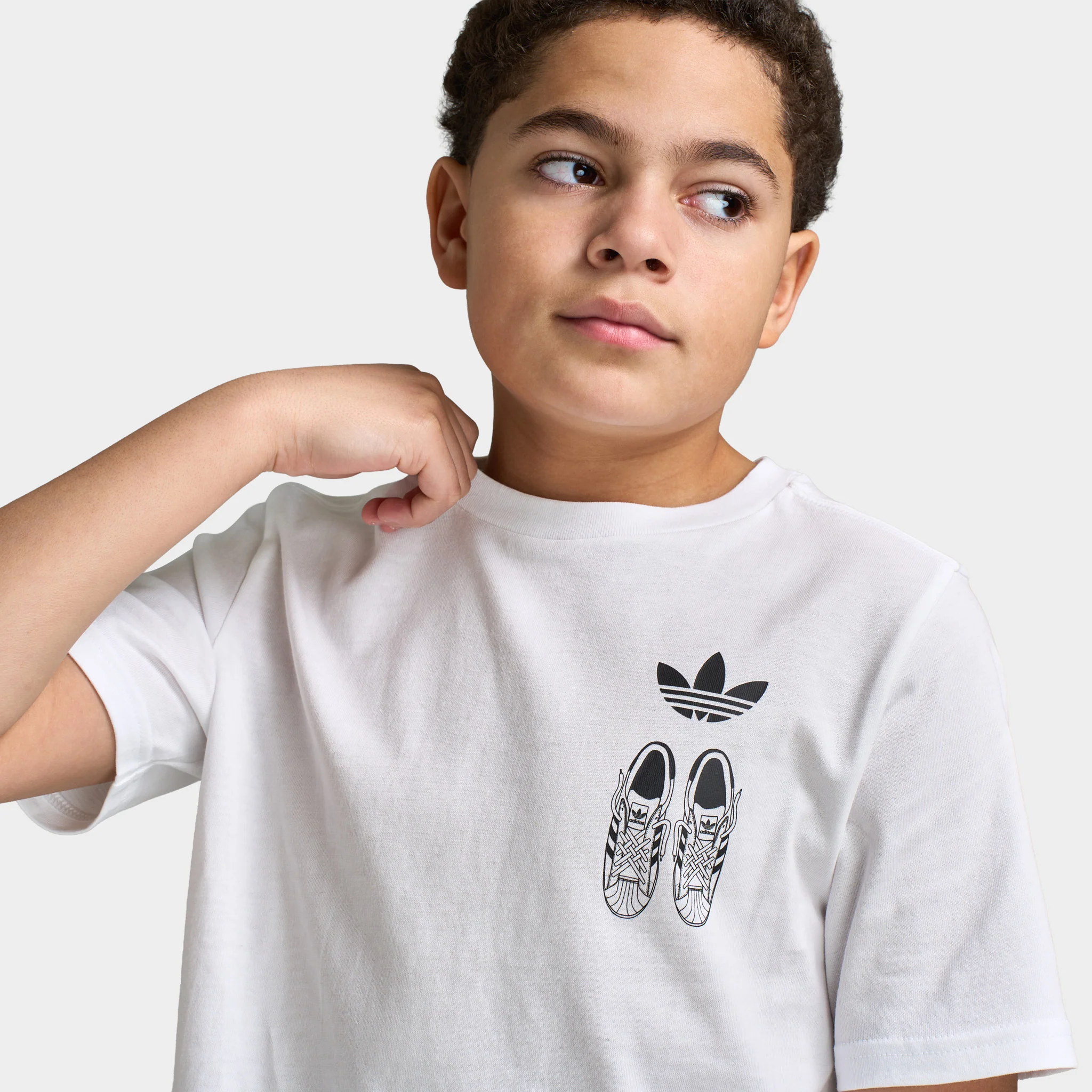 adidas Juniors' Lace 101 Tee / White - Image 3