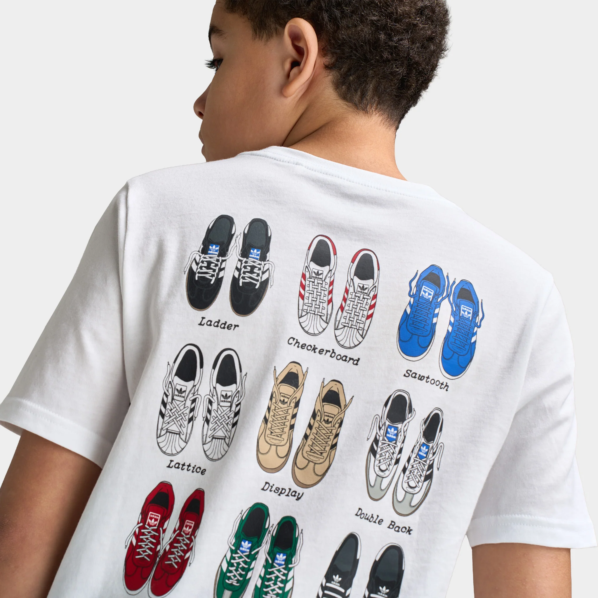 adidas Juniors' Lace 101 Tee / White - Image 4