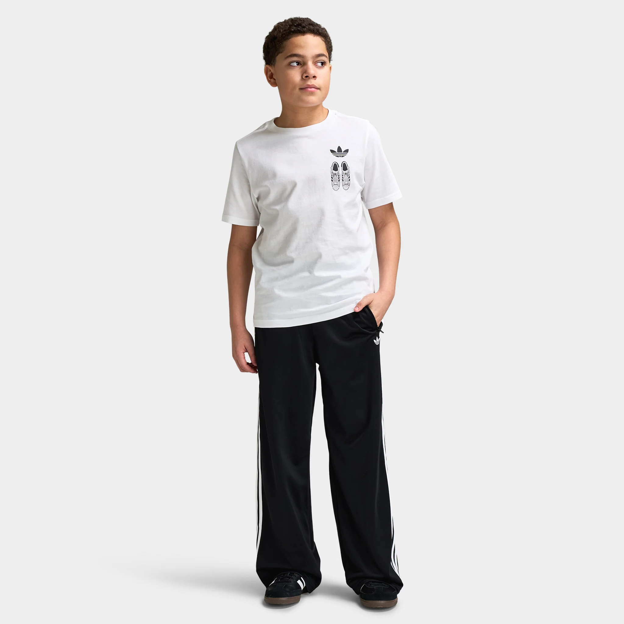 adidas Juniors' Lace 101 Tee / White - Image 5