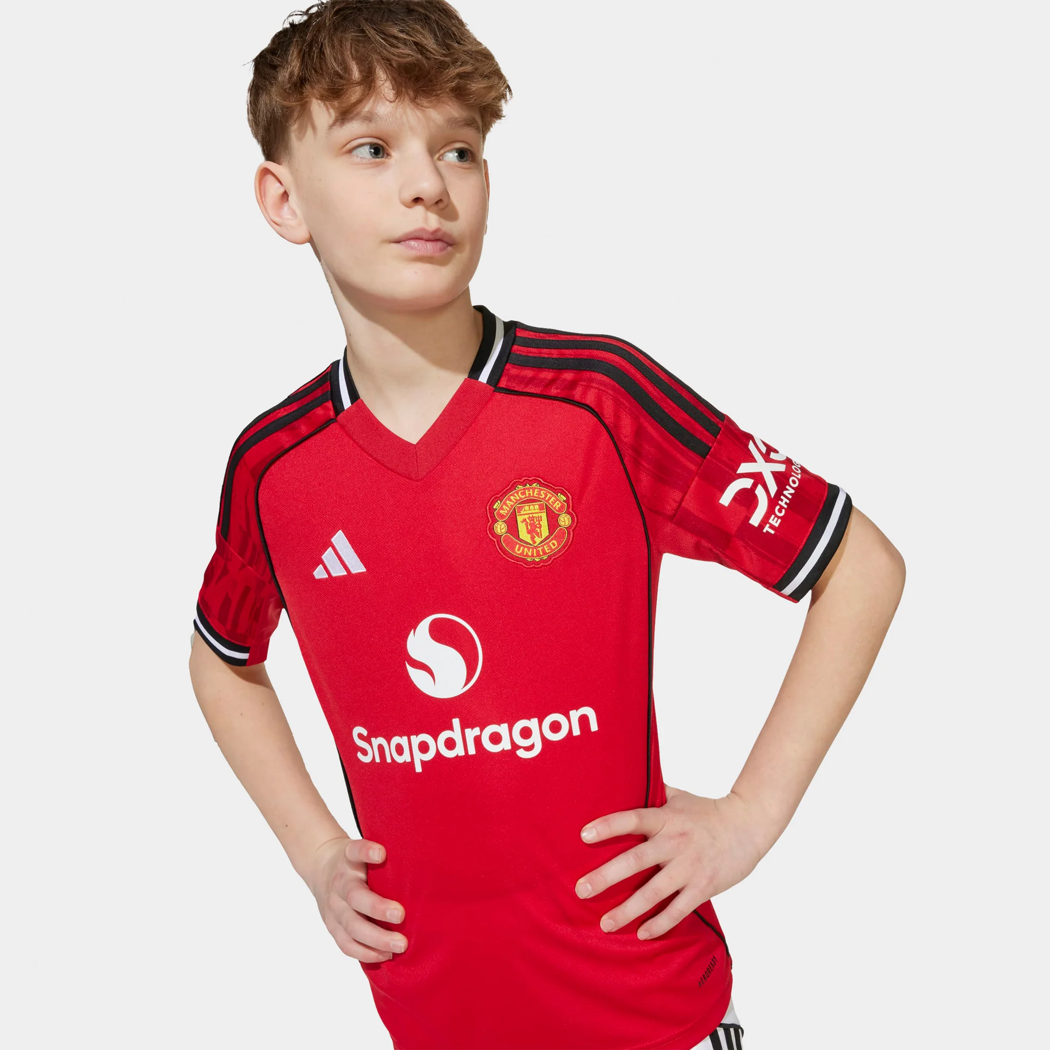 adidas Juniors' Manchester United Jersey Youth / MUFC Red - Image 3
