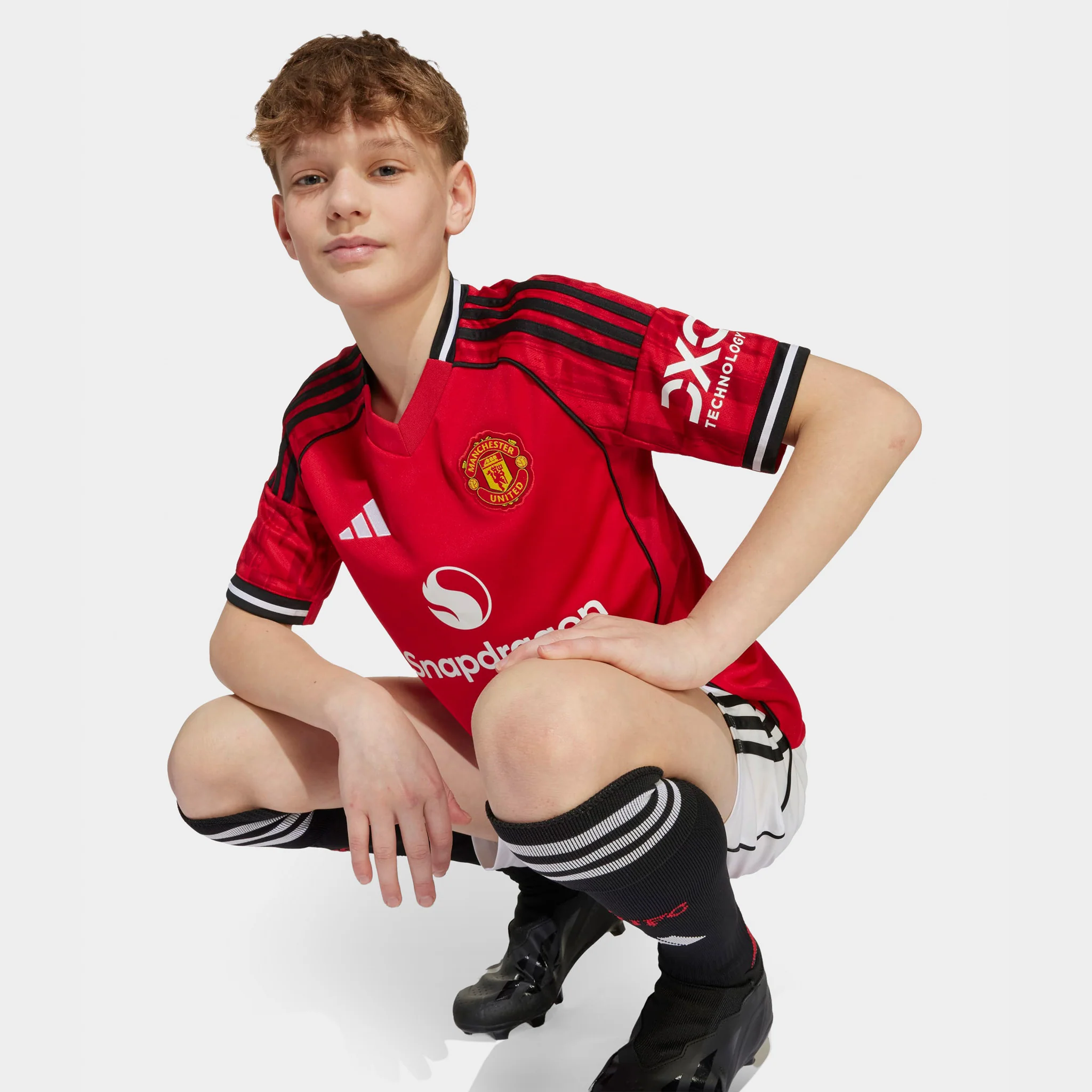 adidas Juniors' Manchester United Jersey Youth / MUFC Red - Image 4