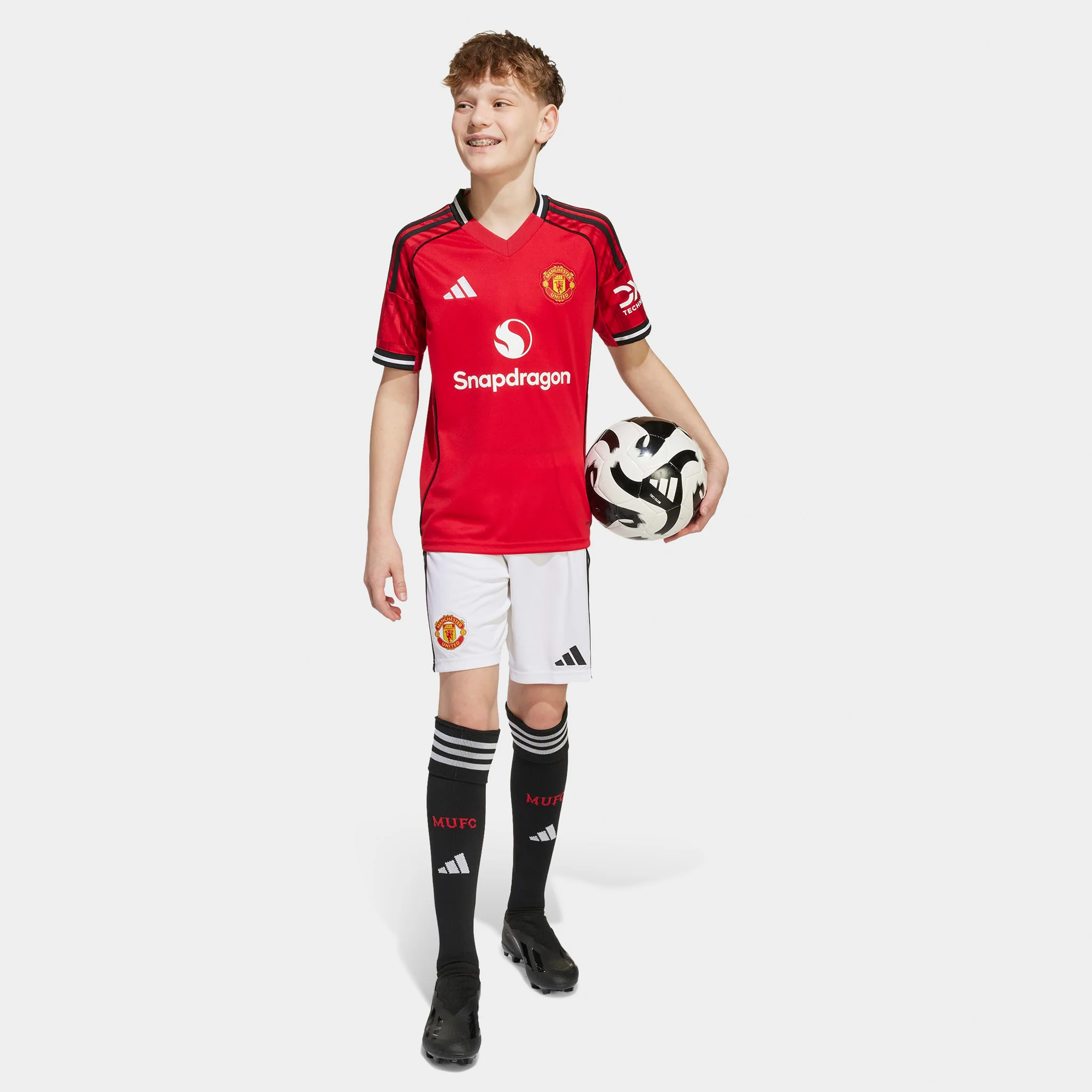 adidas Juniors' Manchester United Jersey Youth / MUFC Red - Image 5