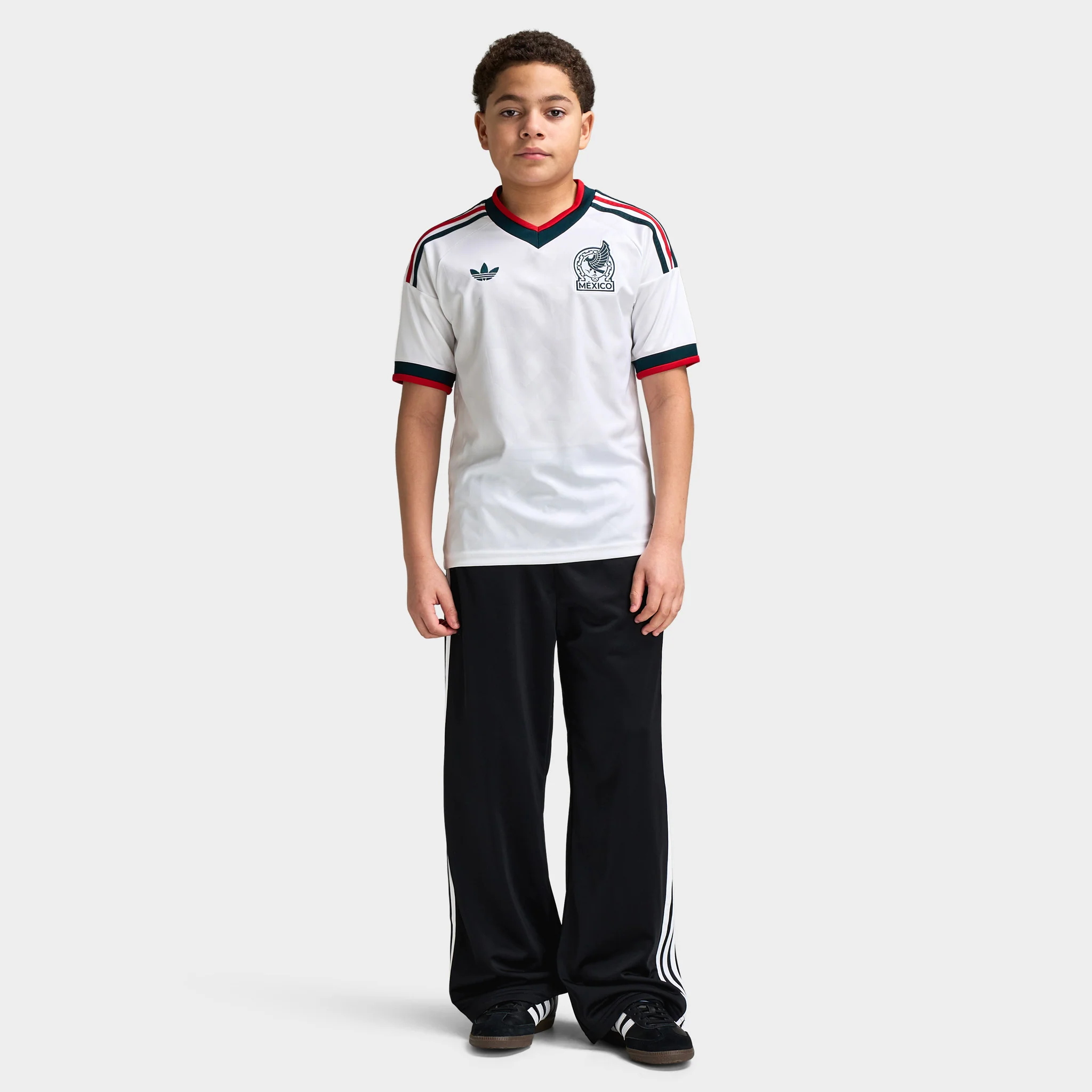 adidas Juniors' Mexico Replica Away Jersey White / Grey - Image 5