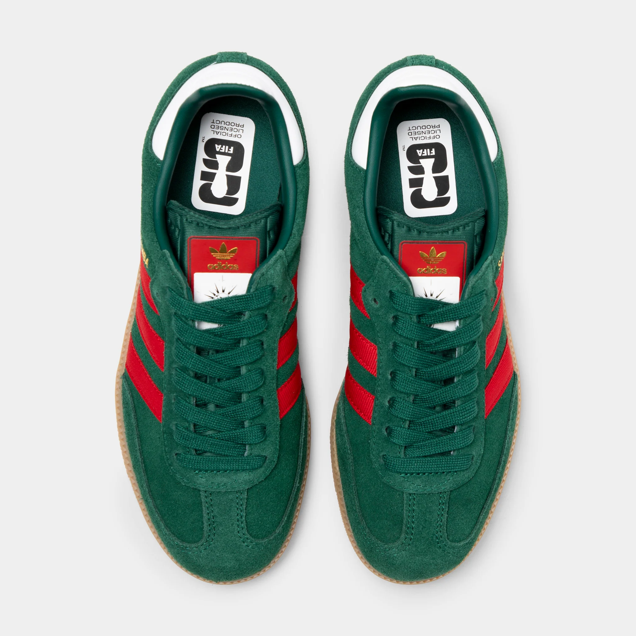 adidas Juniors' Samba OG Team Dark Green / Better Scarlet - Image 5