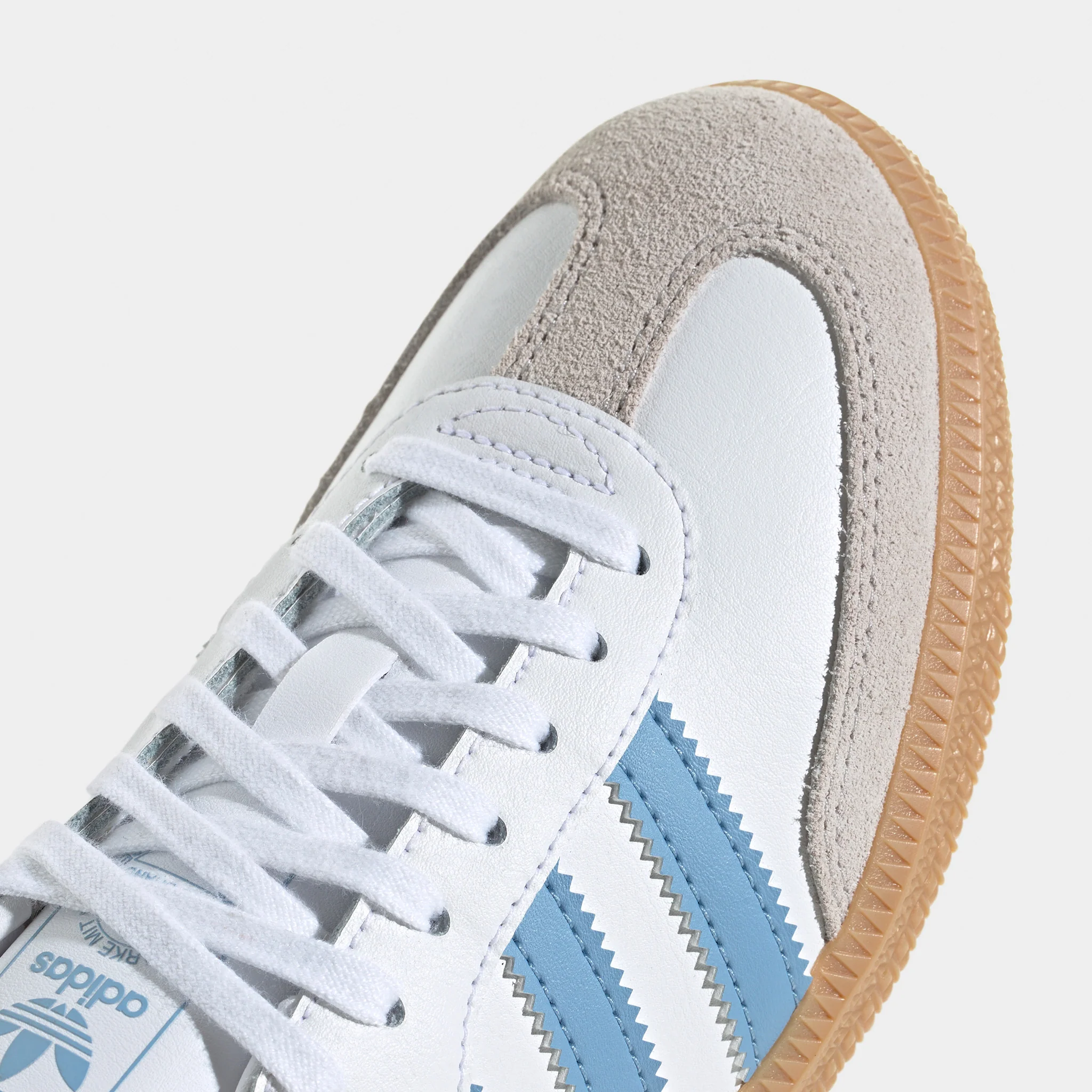 adidas Juniors' Samba OG White / Ash Blue - Gum - Image 3