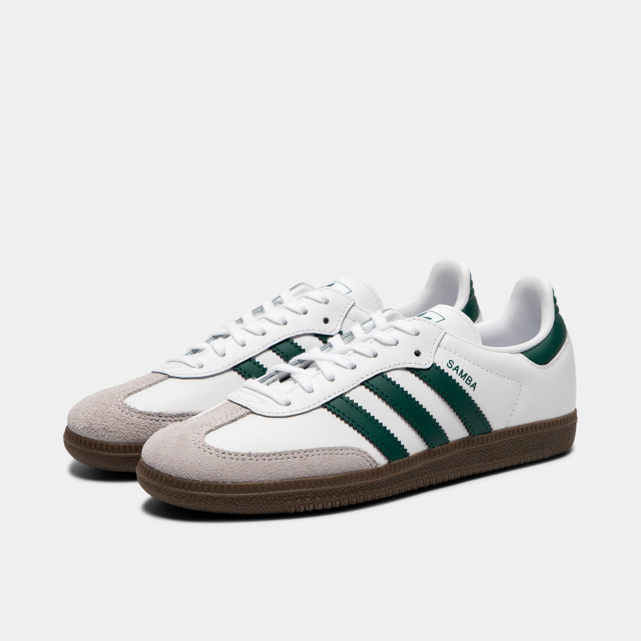 adidas Juniors' Samba OG White / Collegiate Green / Gum - Image 2