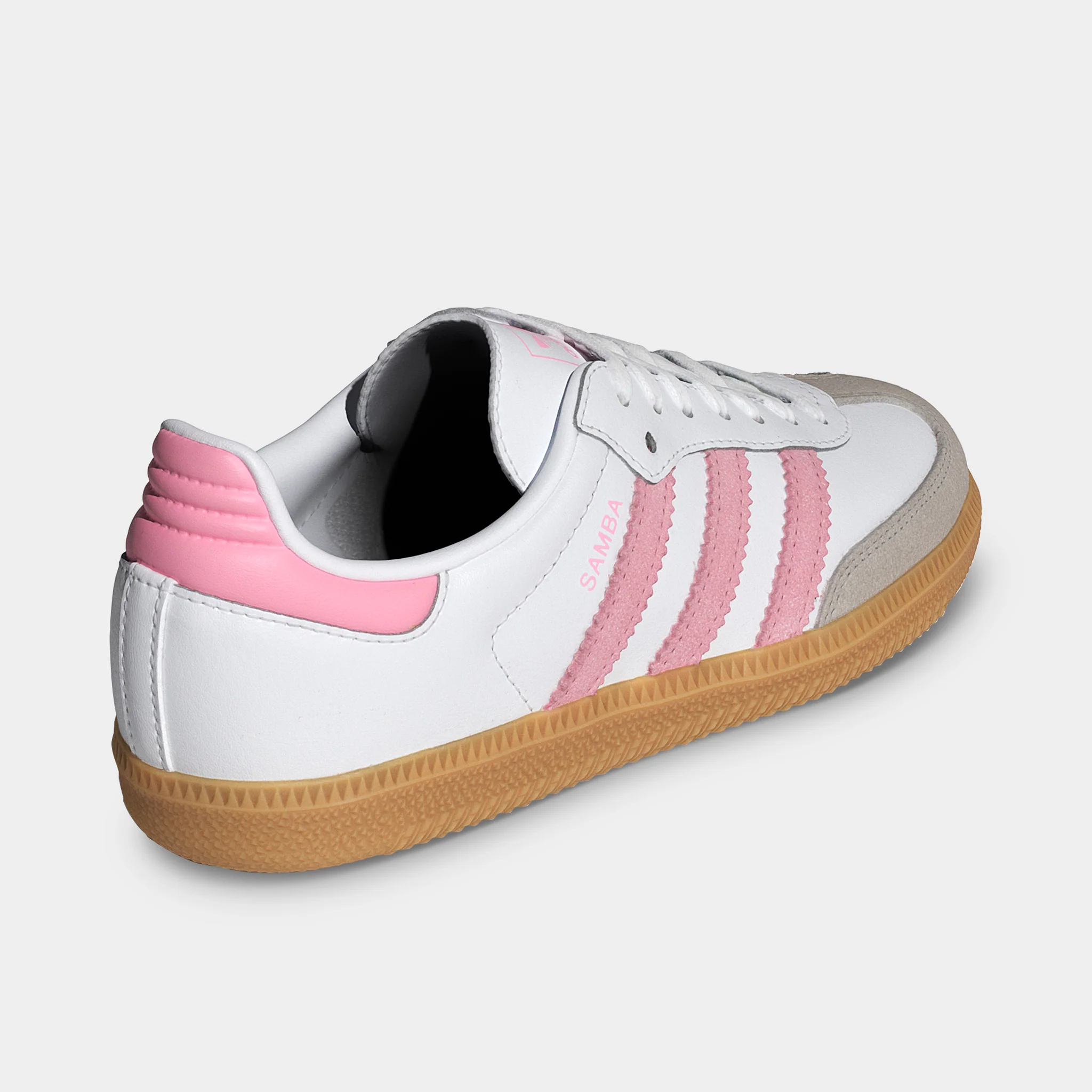 adidas Juniors' Samba OG White / Light Pink - Gum - Image 3