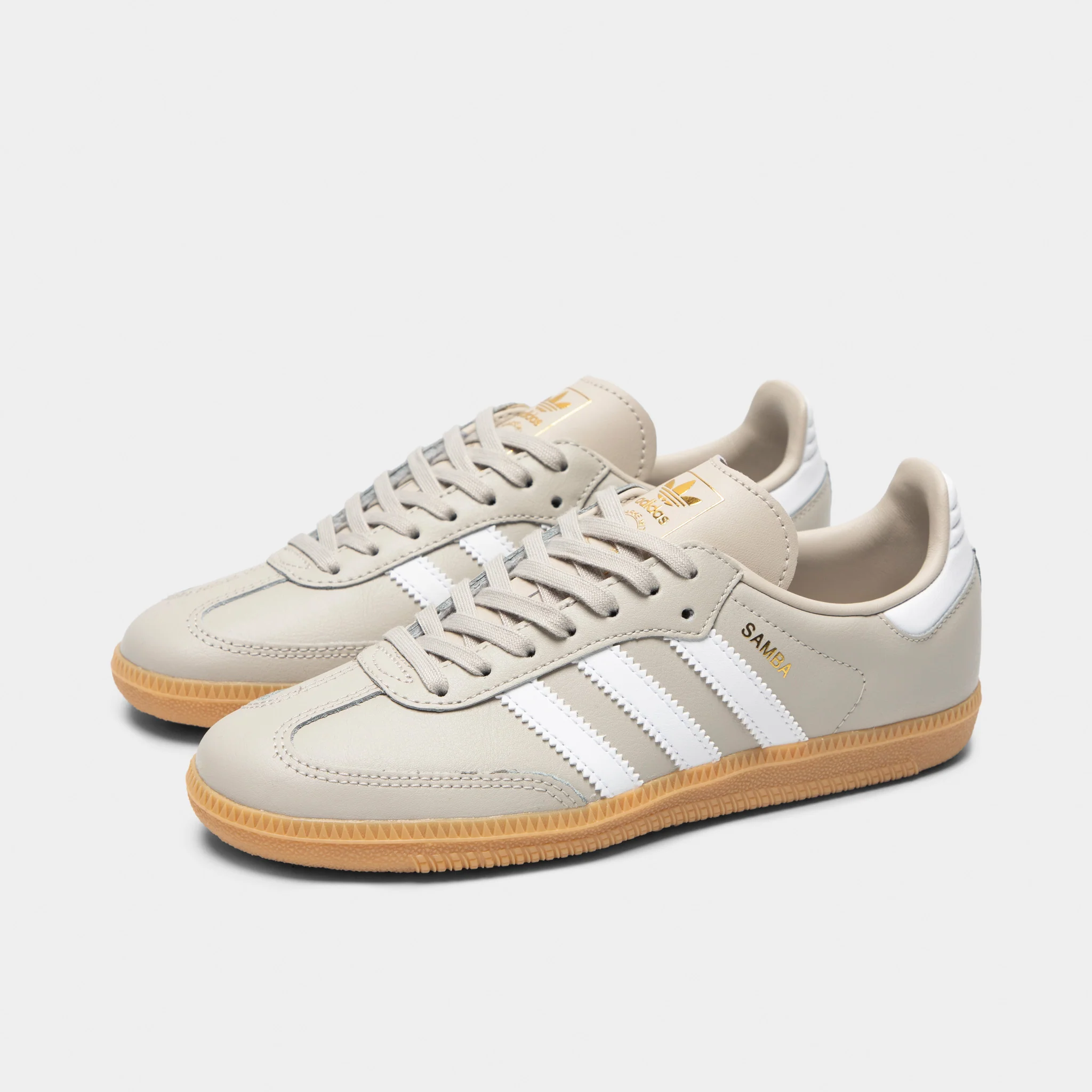 adidas Juniors' Samba OG Wonder Alumina / White - Gum - Image 2