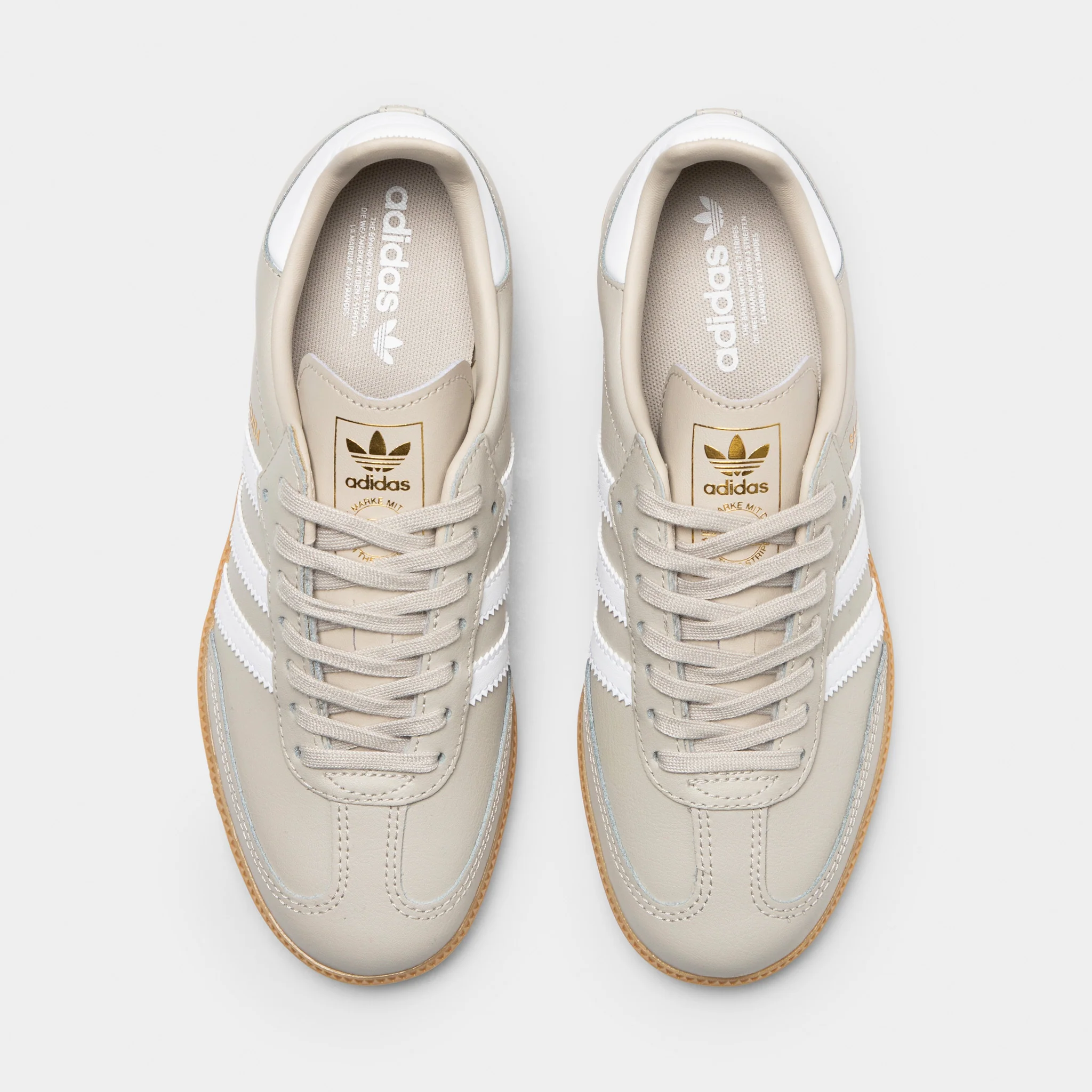 adidas Juniors' Samba OG Wonder Alumina / White - Gum - Image 5