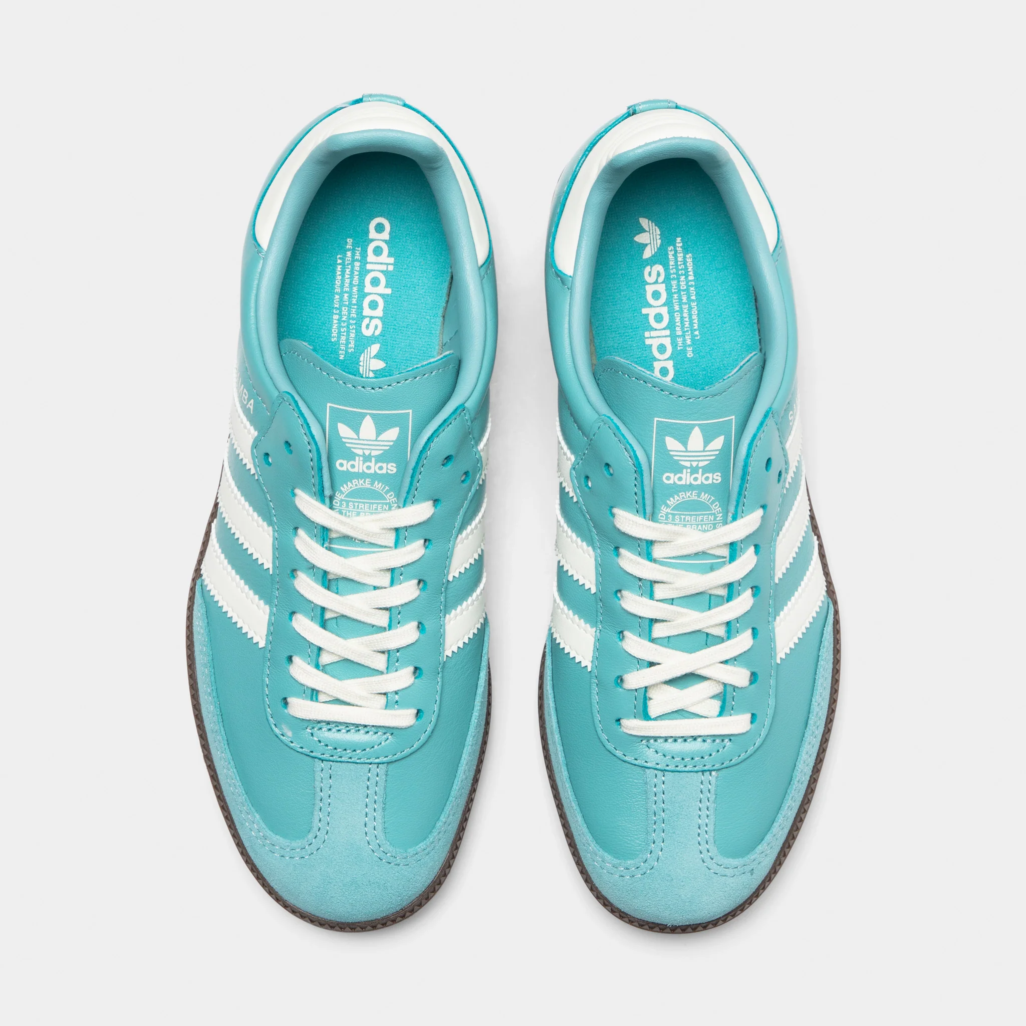 adidas Juniors' Samba OG Mint / Off White - Gum - Image 5