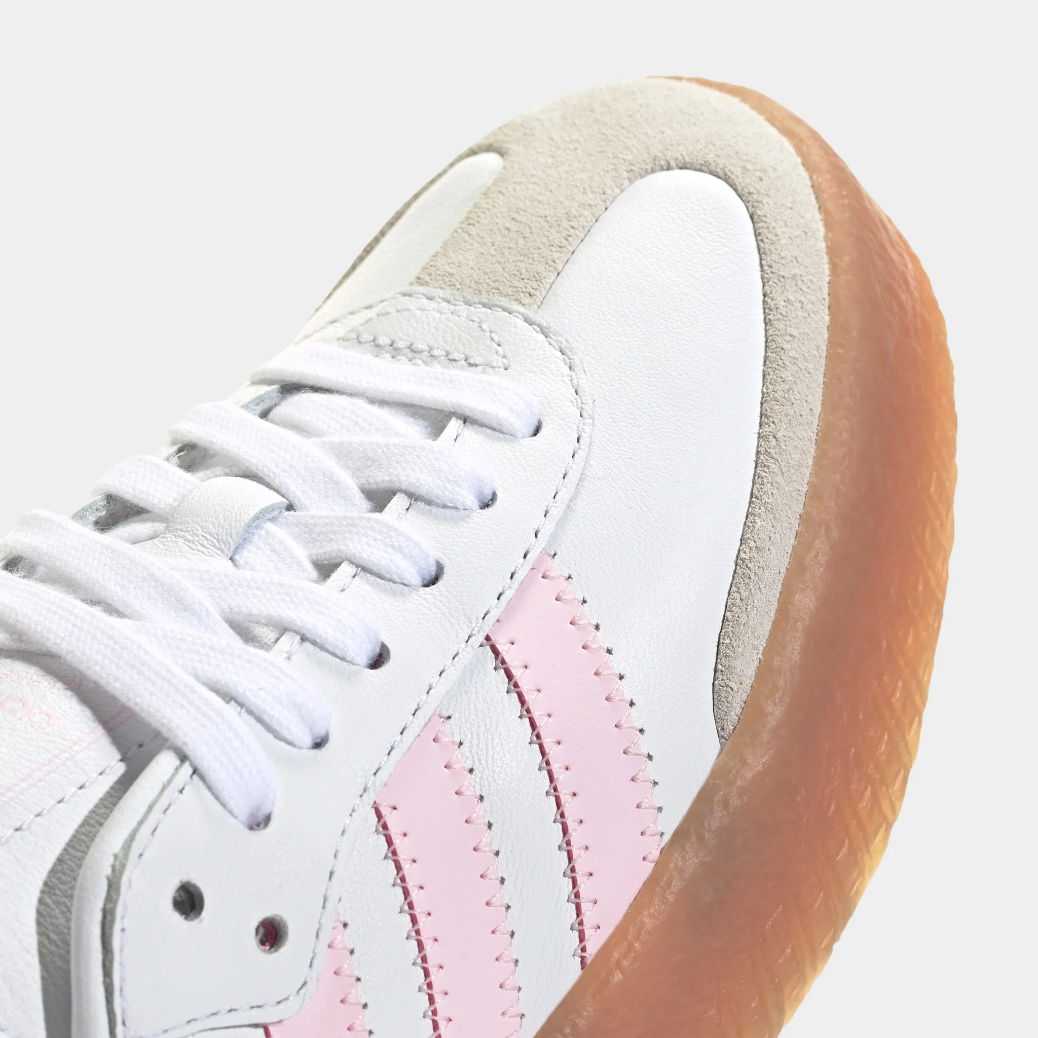 adidas Juniors' Sambae White / Clear Pink - Gold Metallic - Image 3