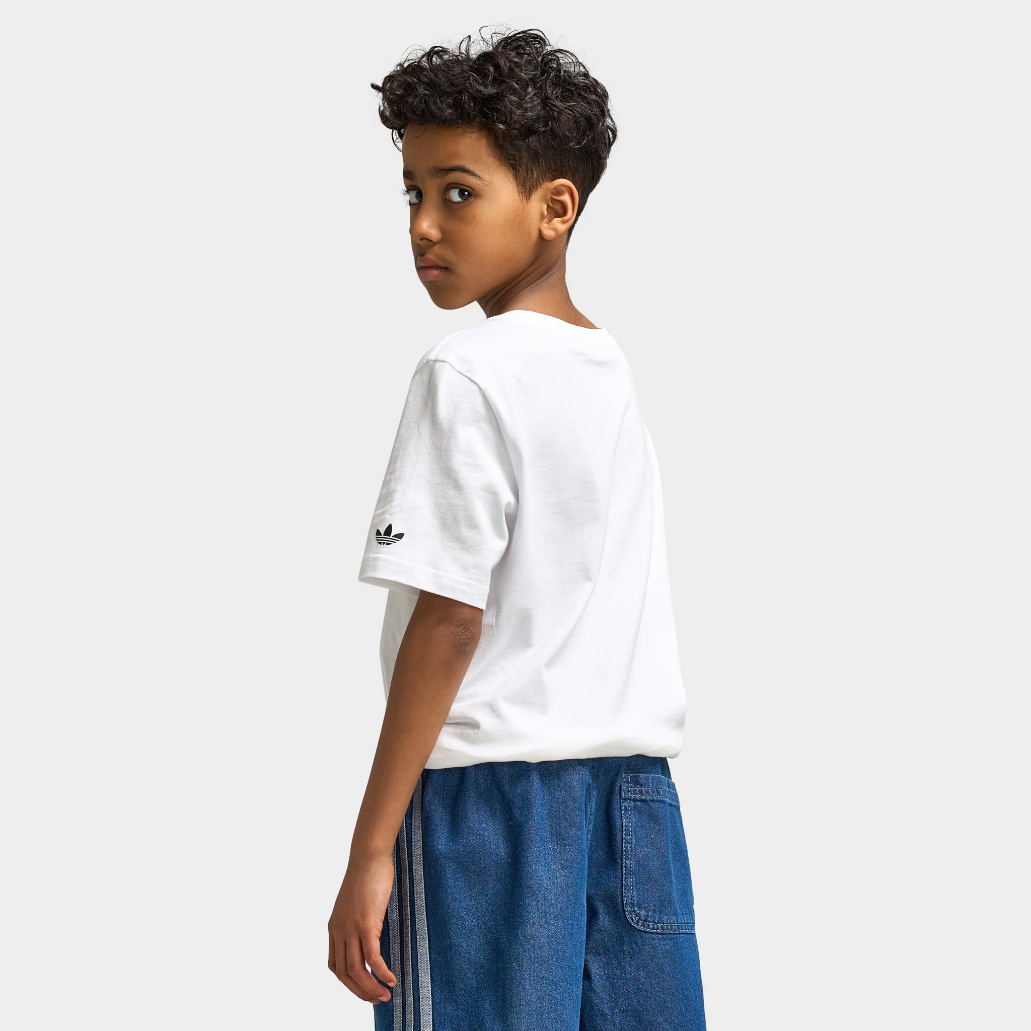 adidas Juniors' Shoe Bodega Tee / White - Image 2
