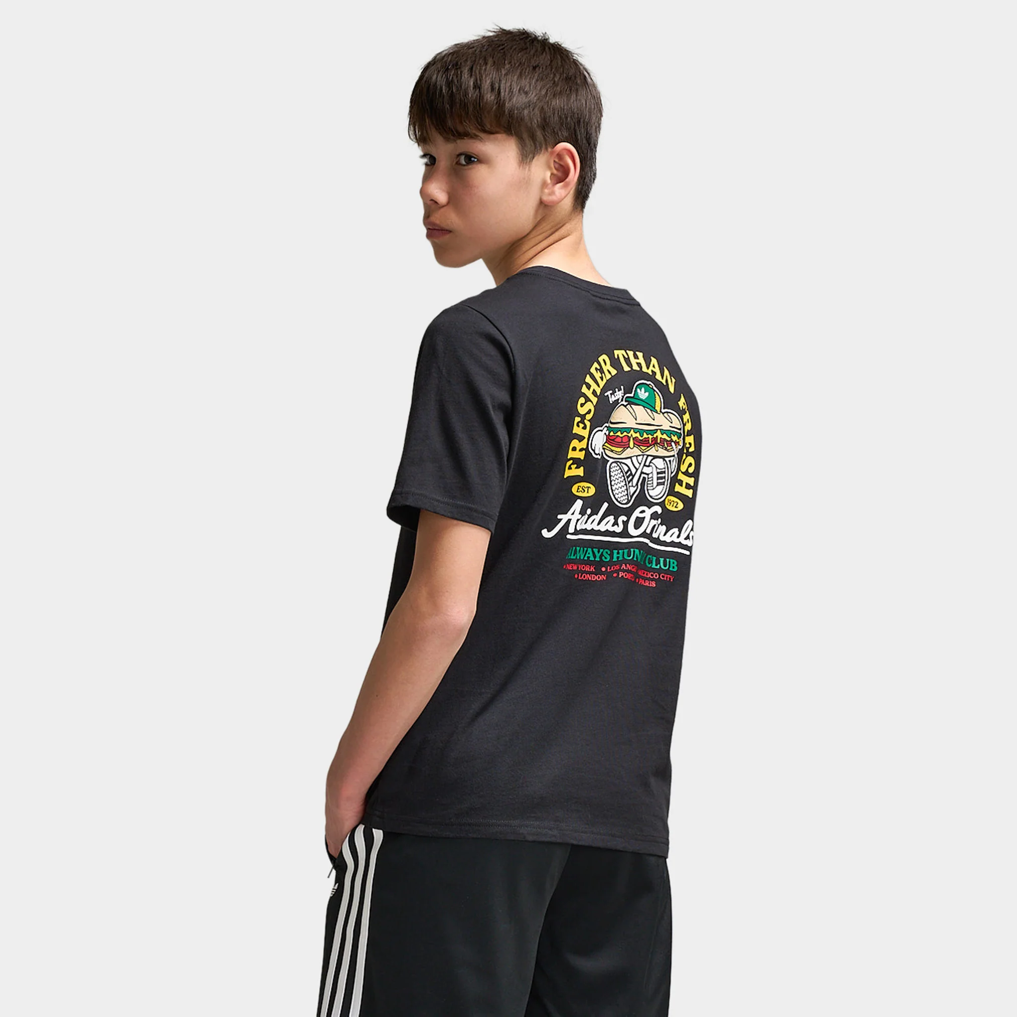 adidas Juniors' Skate Tee /  Black - Image 2