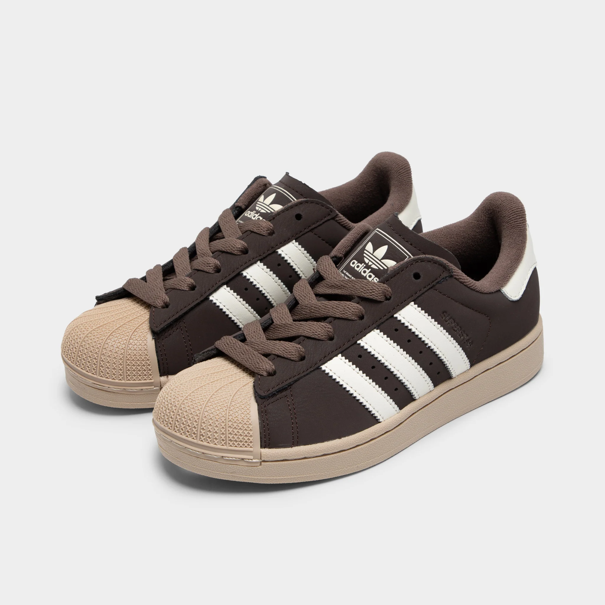 adidas Juniors' Superstar 2 Aurora Coffee / Off White - Stone Khaki - Image 2