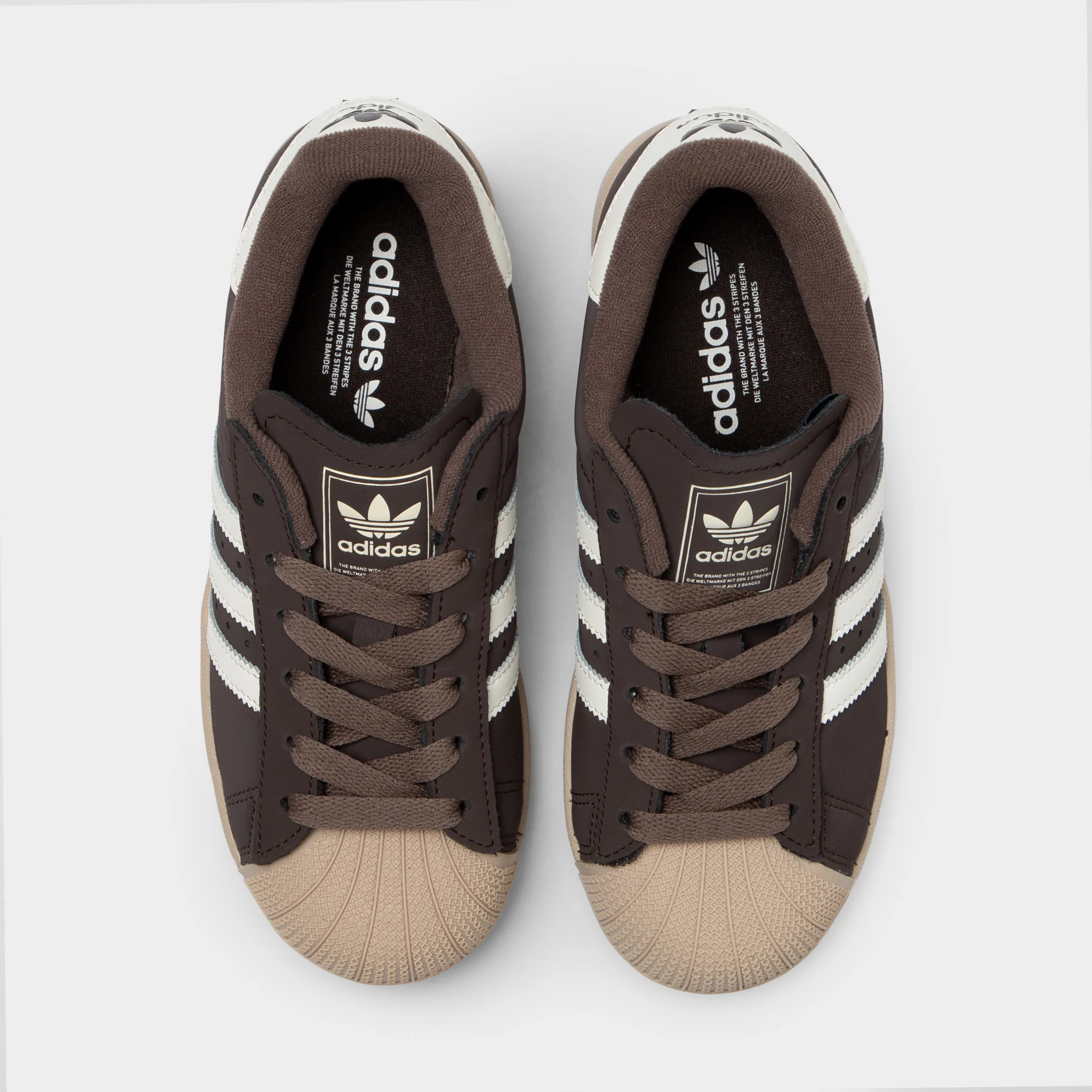 adidas Juniors' Superstar 2 Aurora Coffee / Off White - Stone Khaki - Image 4