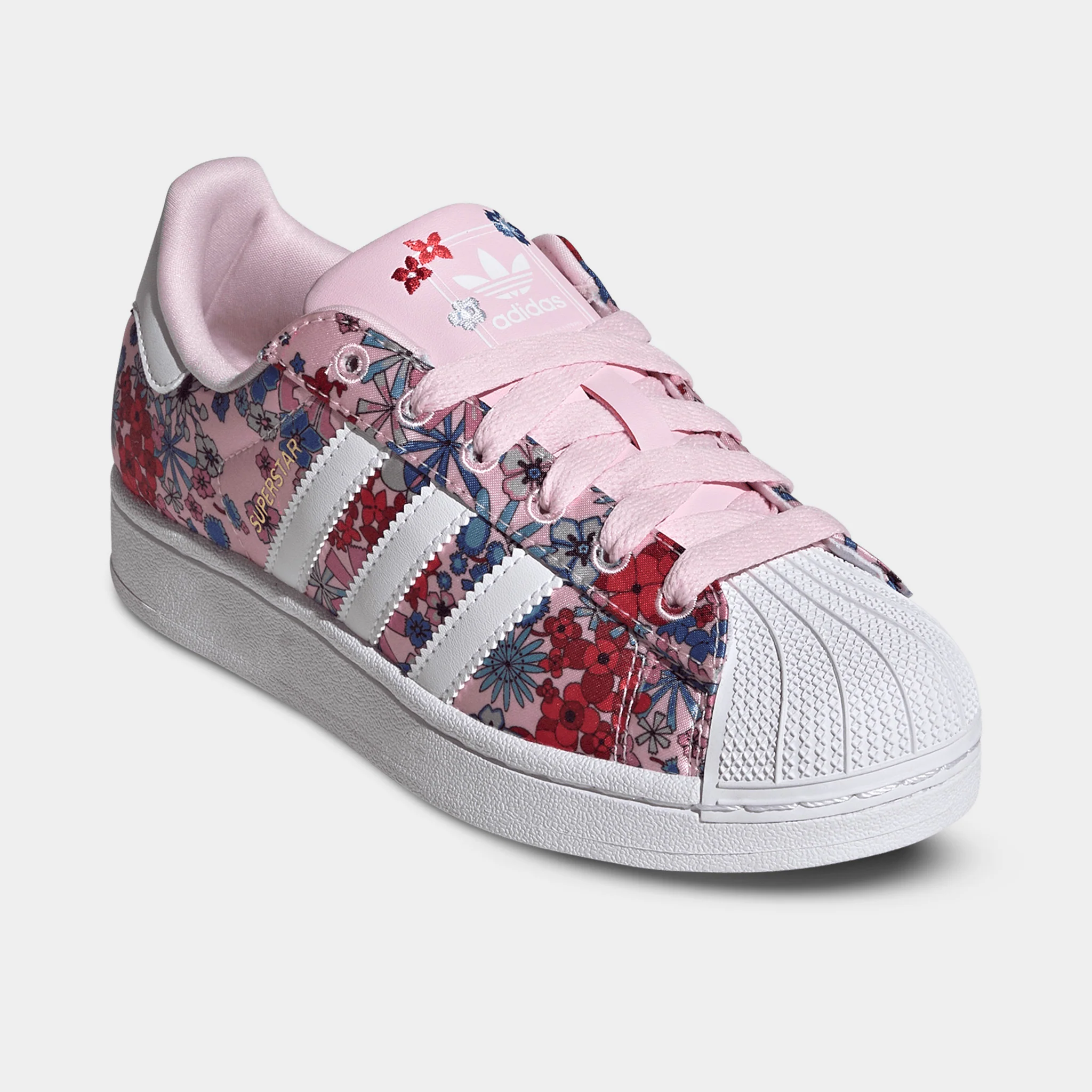 adidas Juniors' Superstar 2 Clear Pink / White - Light Pink - Image 2