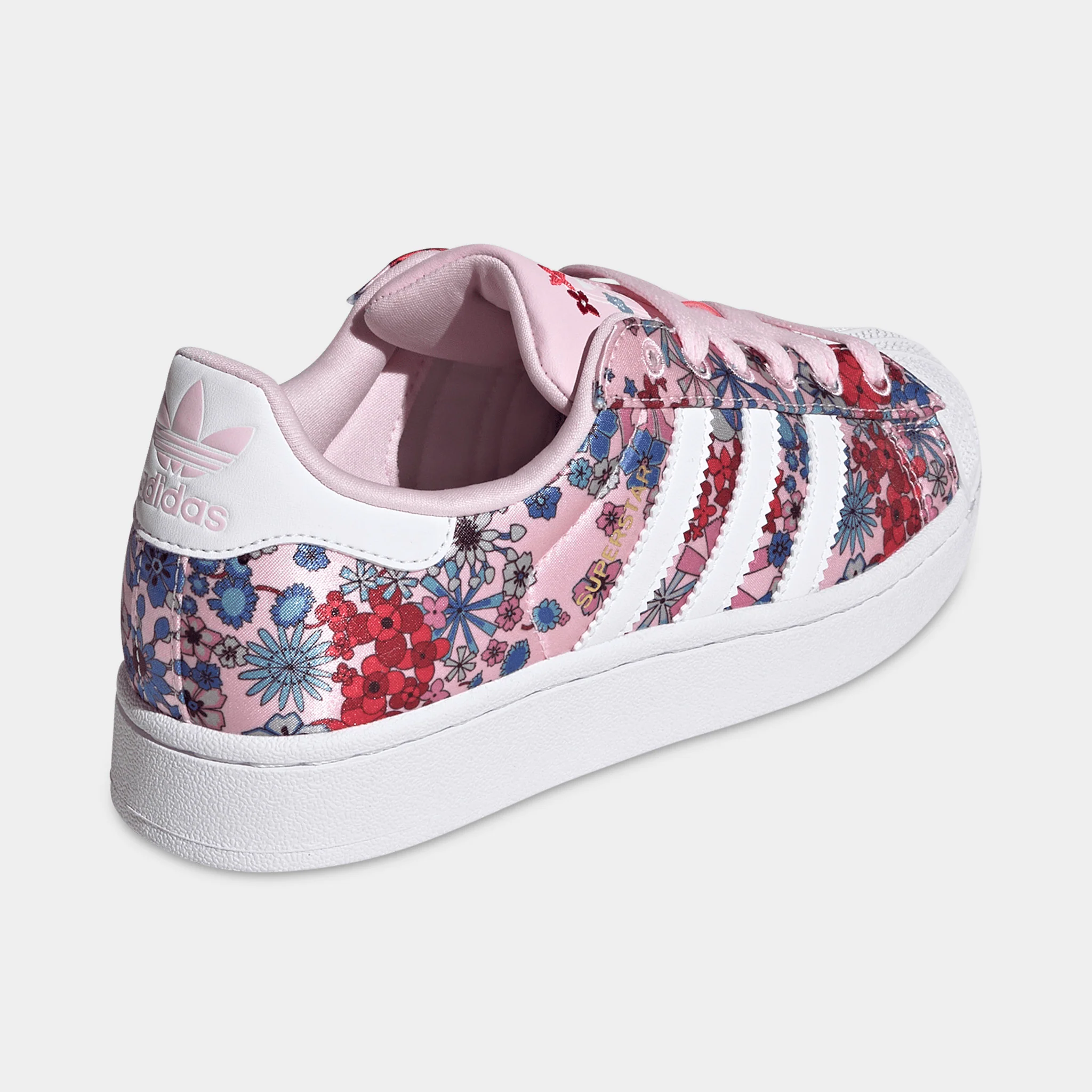 adidas Juniors' Superstar 2 Clear Pink / White - Light Pink - Image 3