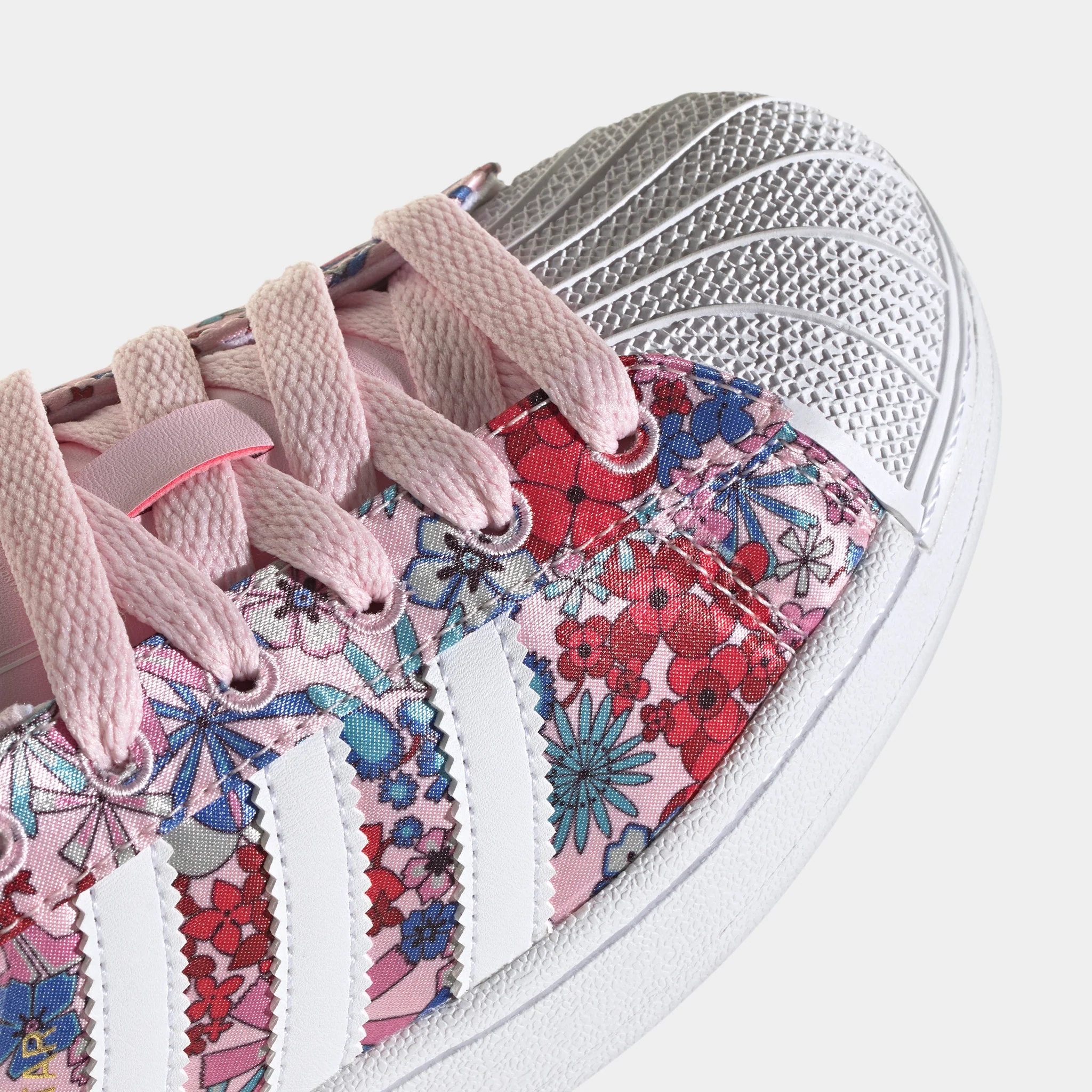 adidas Juniors' Superstar 2 Clear Pink / White - Light Pink - Image 5