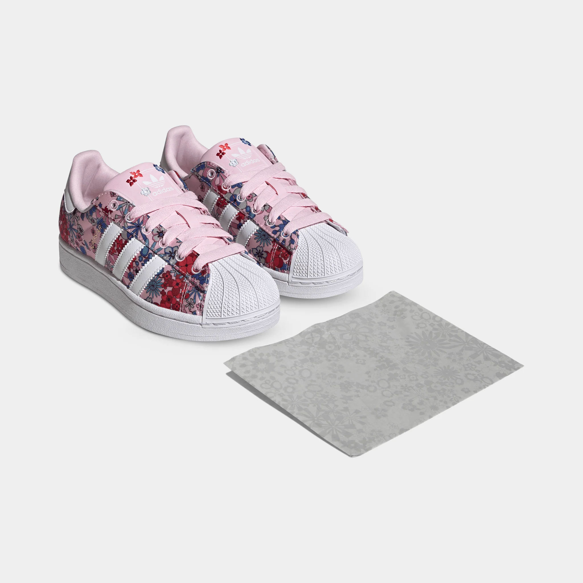 adidas Juniors' Superstar 2 Clear Pink / White - Light Pink - Image 6