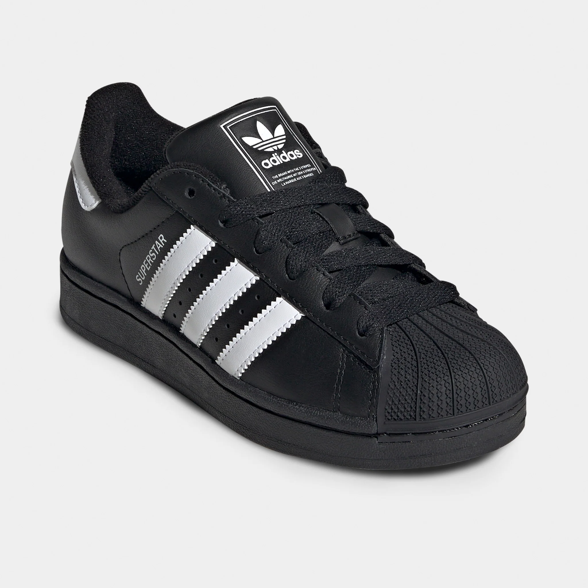 adidas Juniors' Superstar II Core Black / White - Image 2