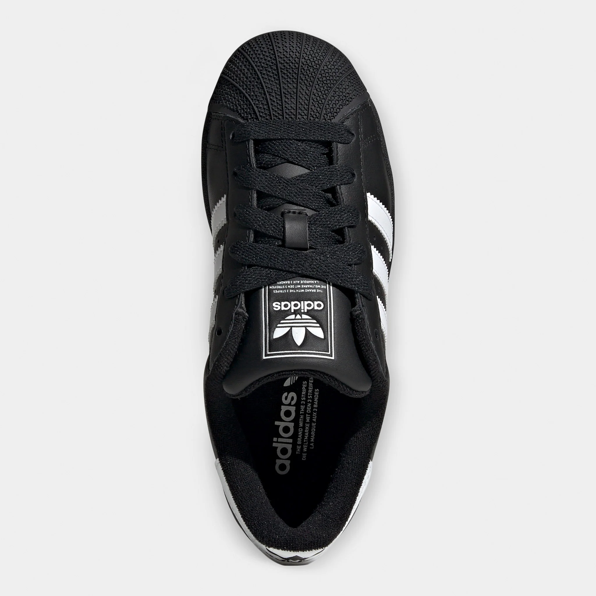 adidas Juniors' Superstar II Core Black / White - Image 5