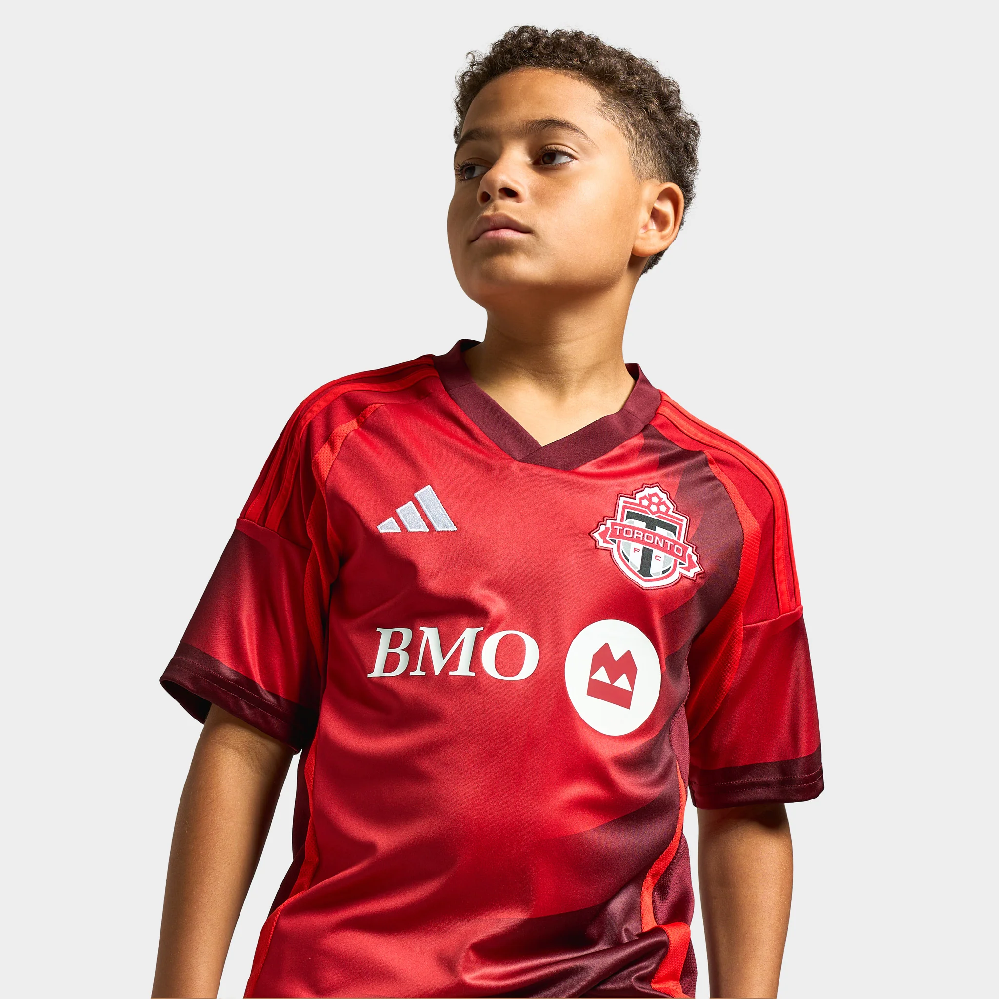adidas Juniors' Toronto FC Home Jersey Short Sleeve / Red - Image 3