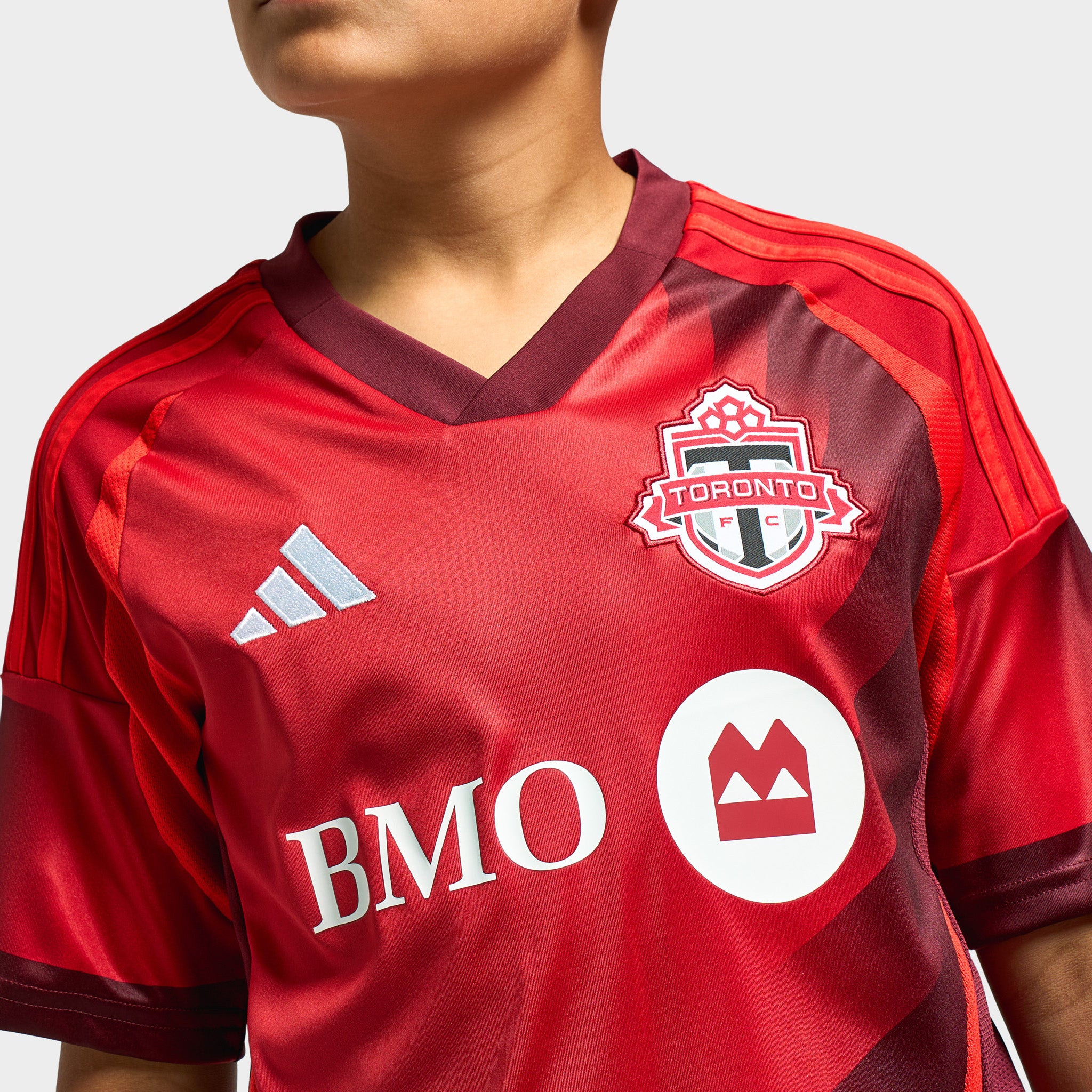 adidas Juniors' Toronto FC Home Jersey Short Sleeve / Red - Image 4