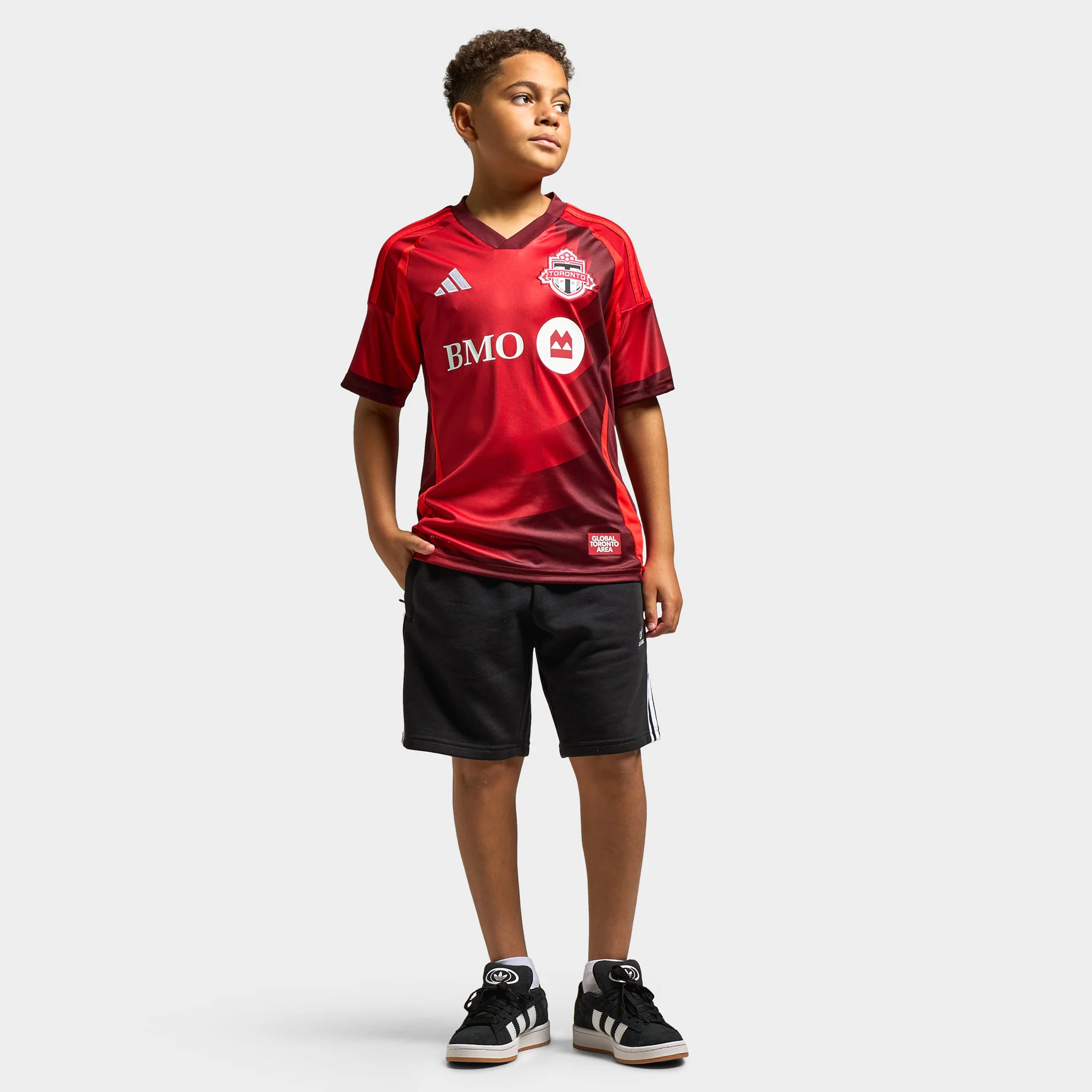adidas Juniors' Toronto FC Home Jersey Short Sleeve / Red - Image 6