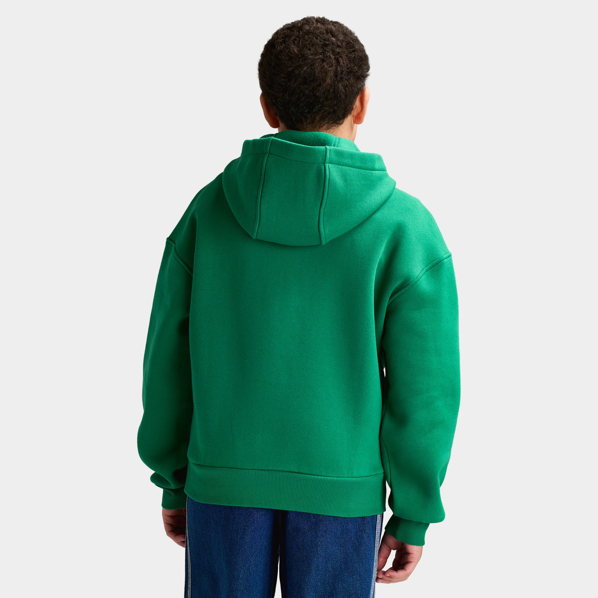 adidas Juniors' Varsity Fleece Hoodie / Bold Green - Image 4