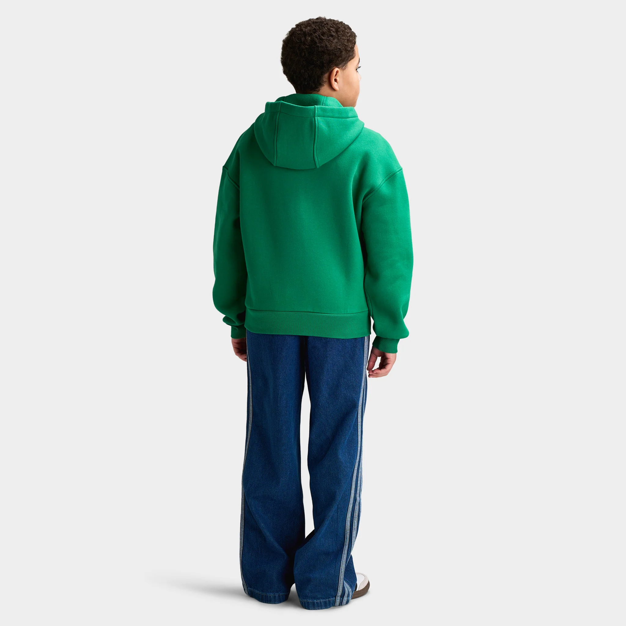 adidas Juniors' Varsity Fleece Hoodie / Bold Green - Image 6