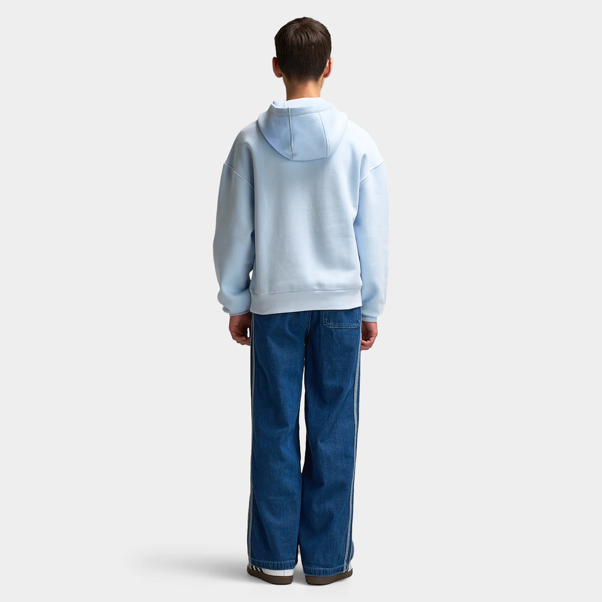 adidas Juniors' Varsity Fleece Hoodie / Crystal Sky - Image 6