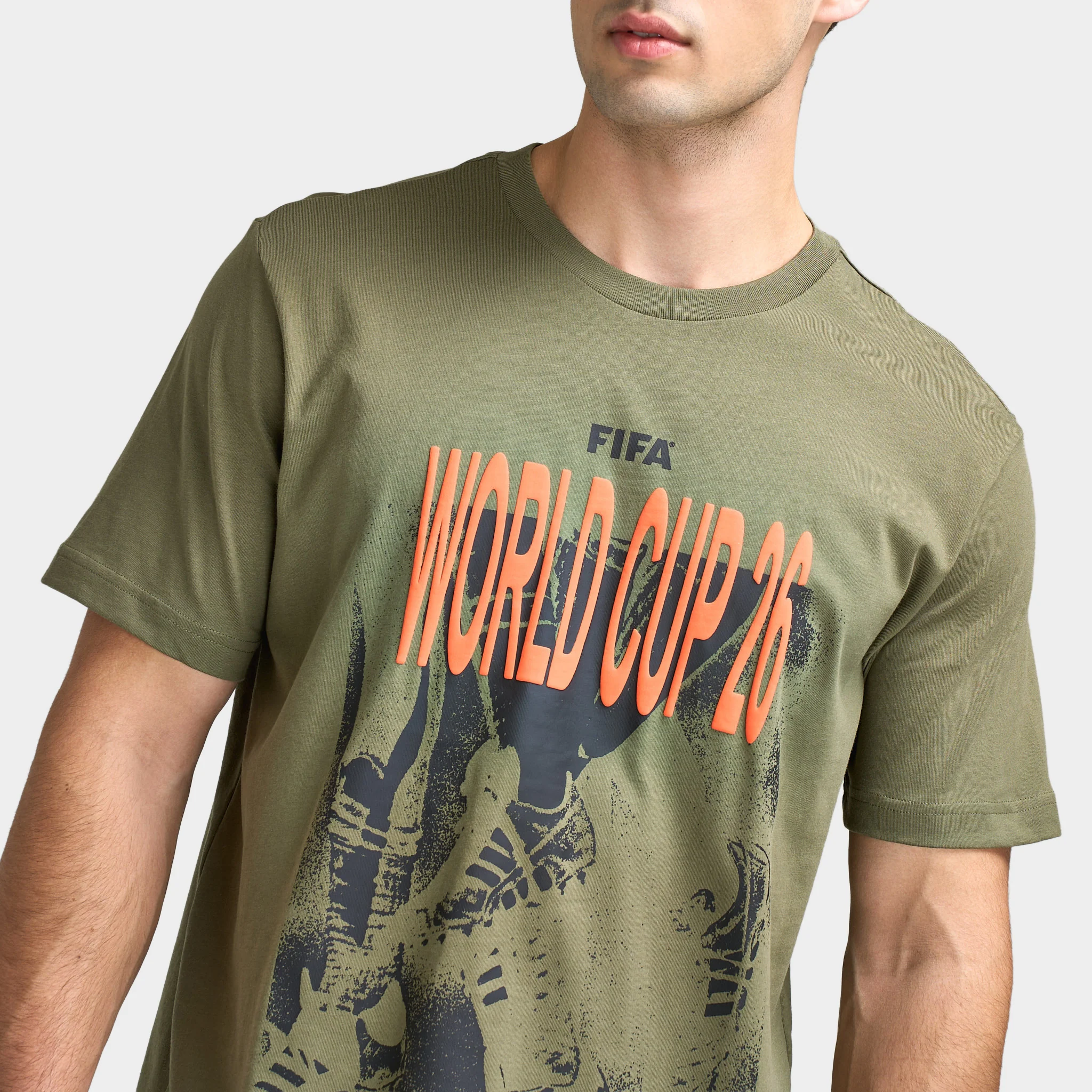 adidas M World Cup Tour T-Shirt 1 / Olive Strata - Image 4