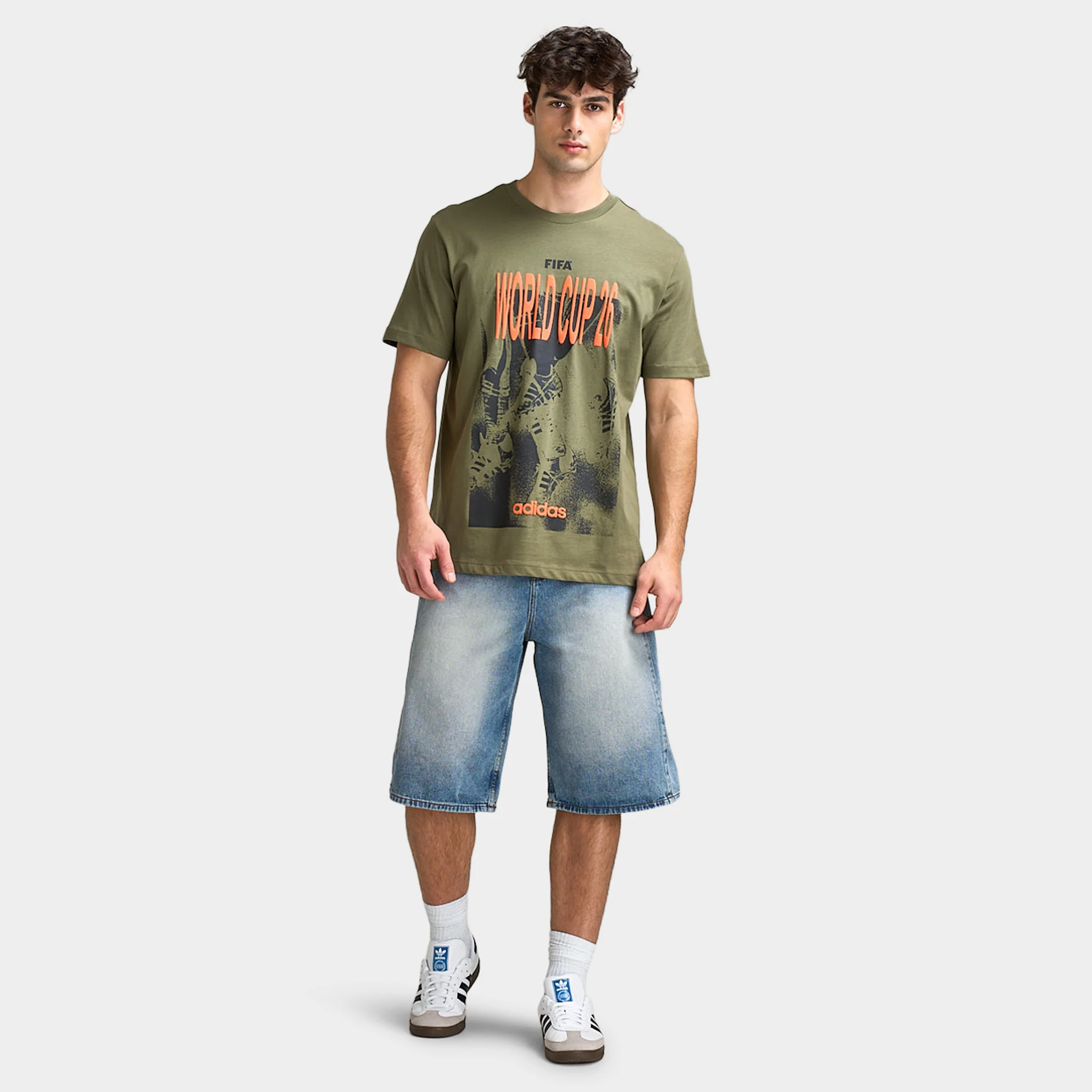 adidas M World Cup Tour T-Shirt 1 / Olive Strata - Image 5