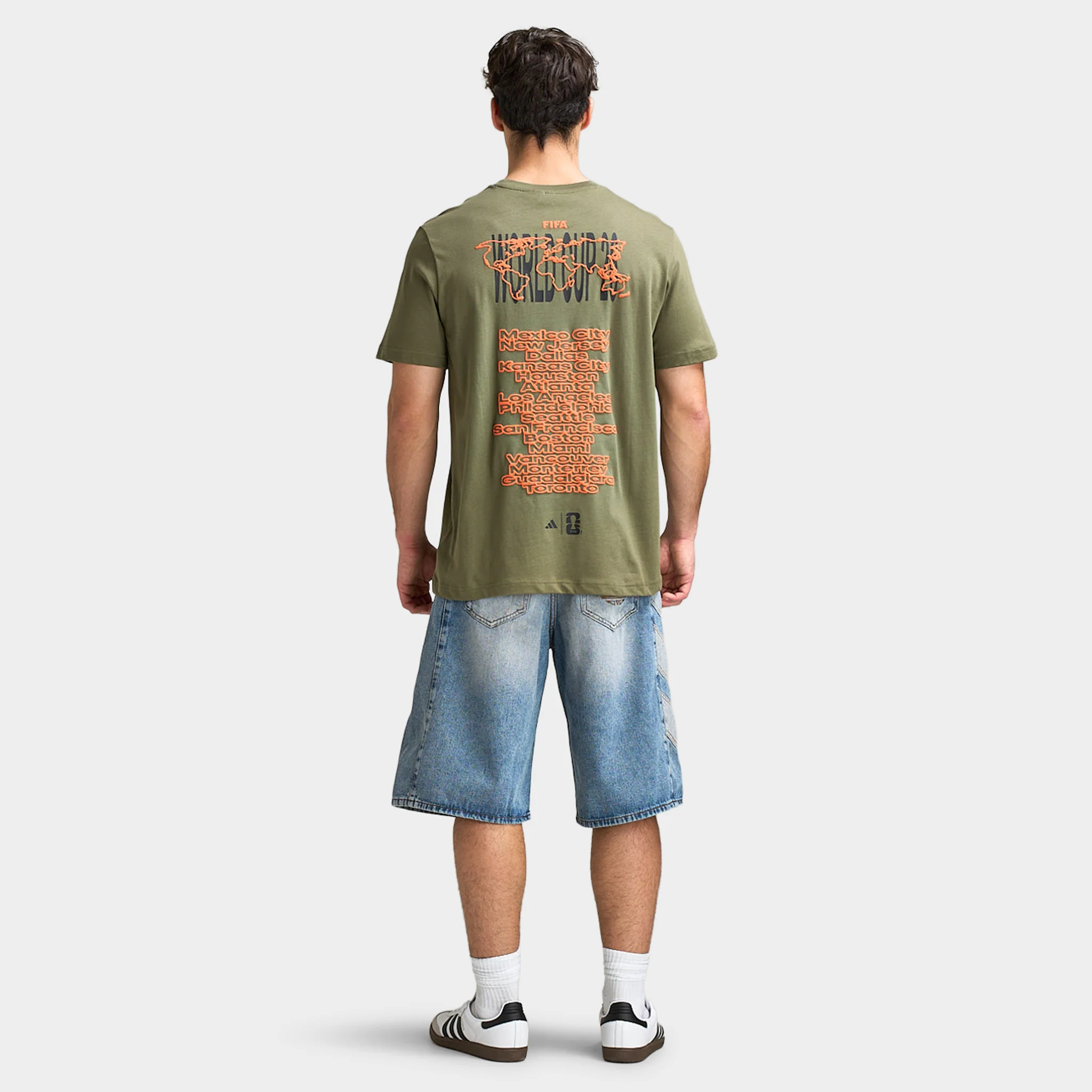 adidas M World Cup Tour T-Shirt 1 / Olive Strata - Image 6
