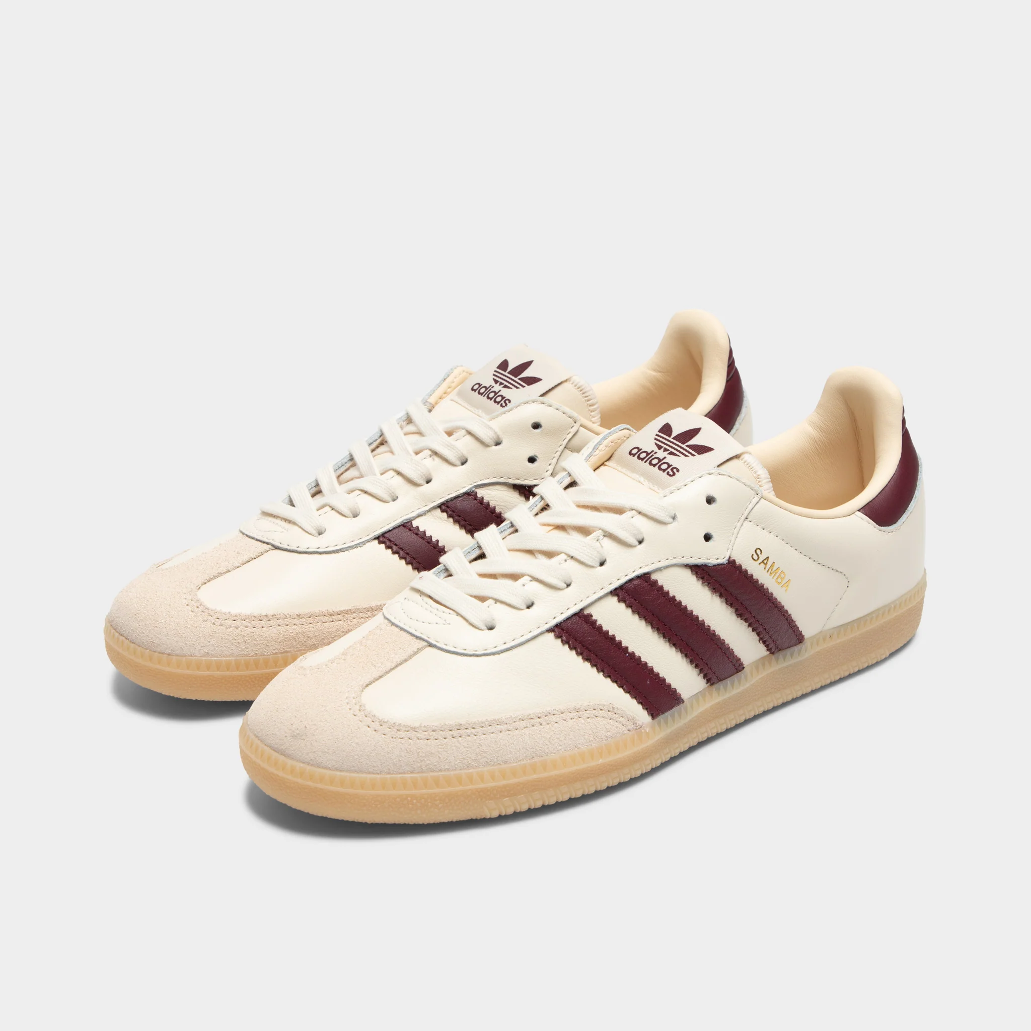 adidas Samba OG White / Red - Gum - Image 2