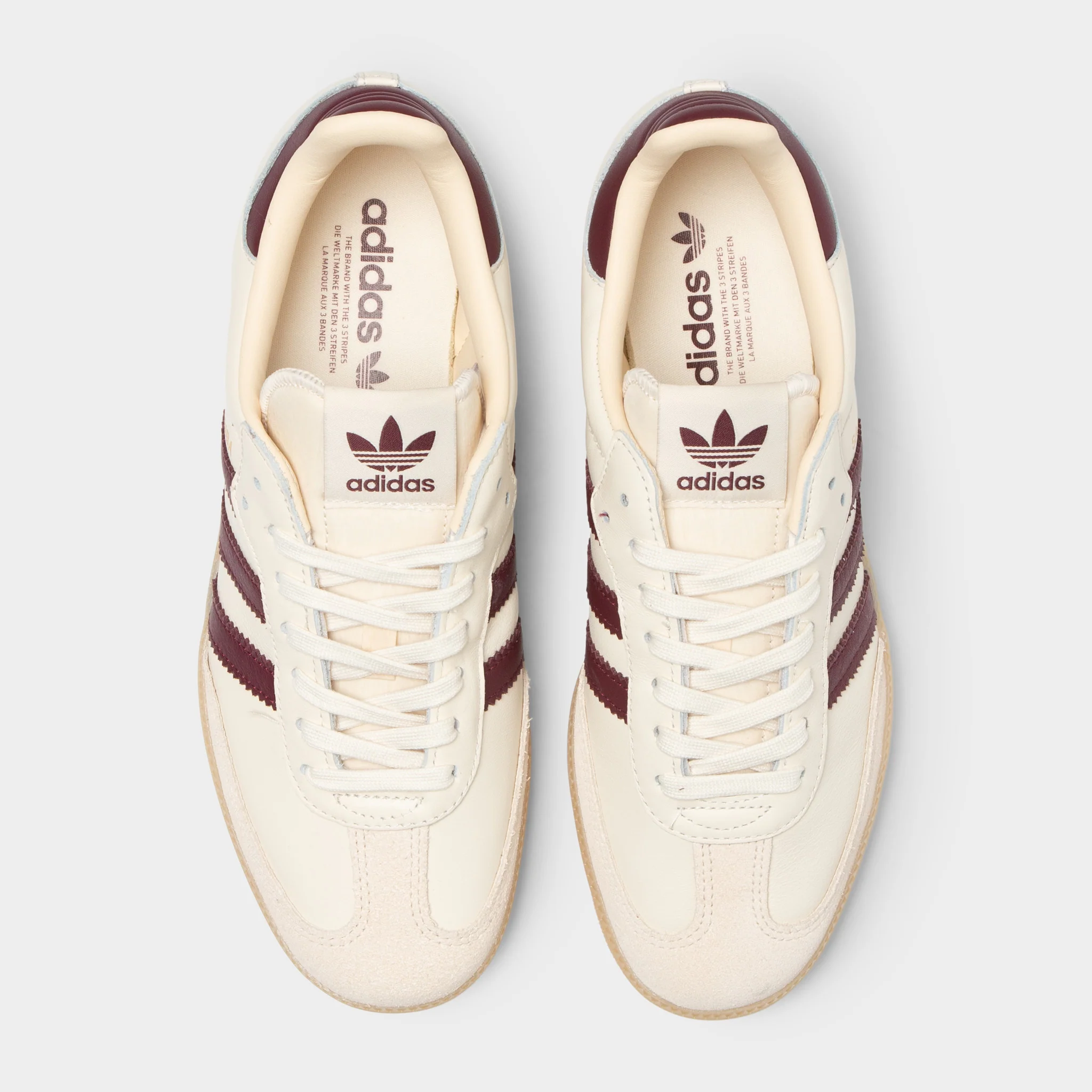 adidas Samba OG White / Red - Gum - Image 5