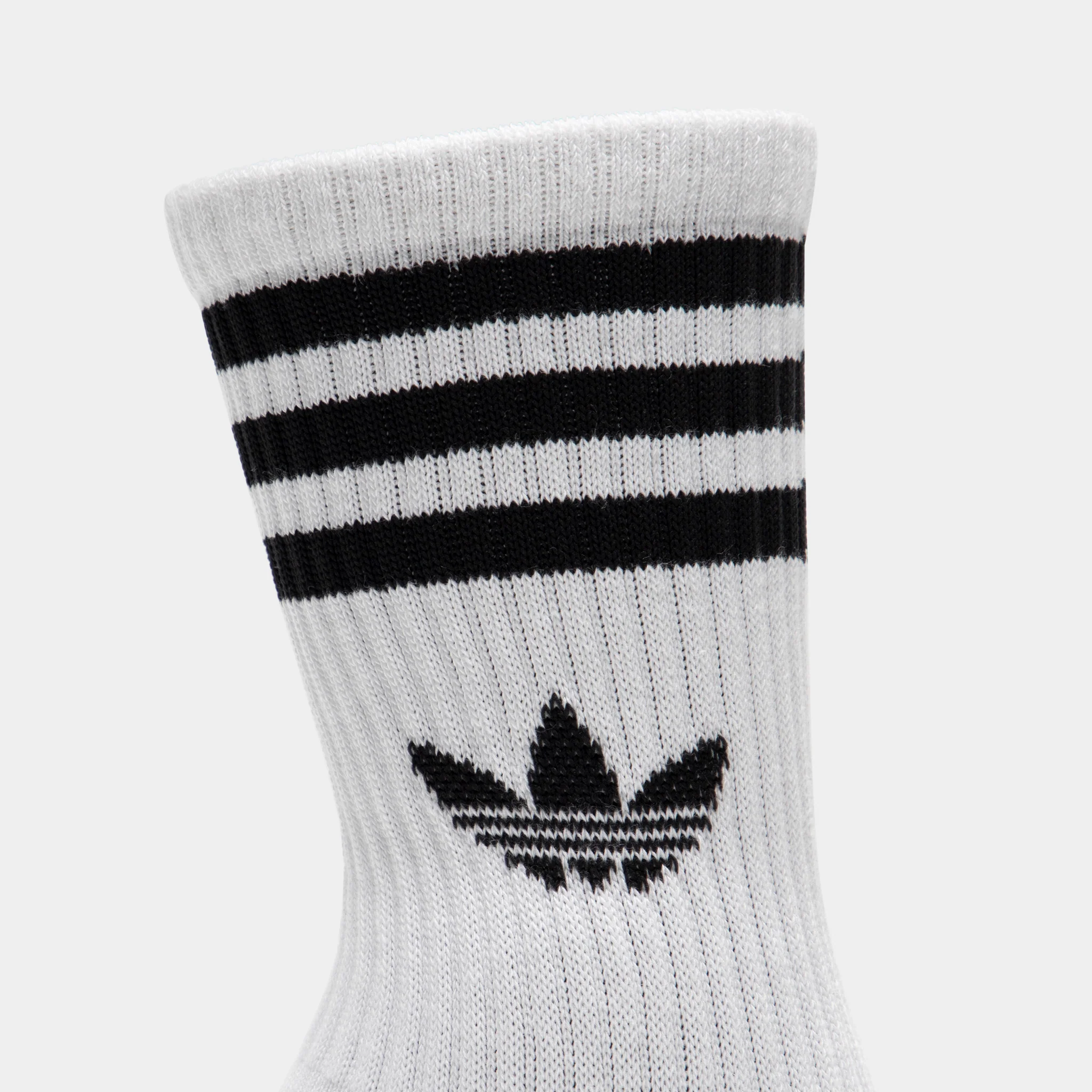 adidas 3 Stripes Crew Socks (3-Pack) / White - Image 2