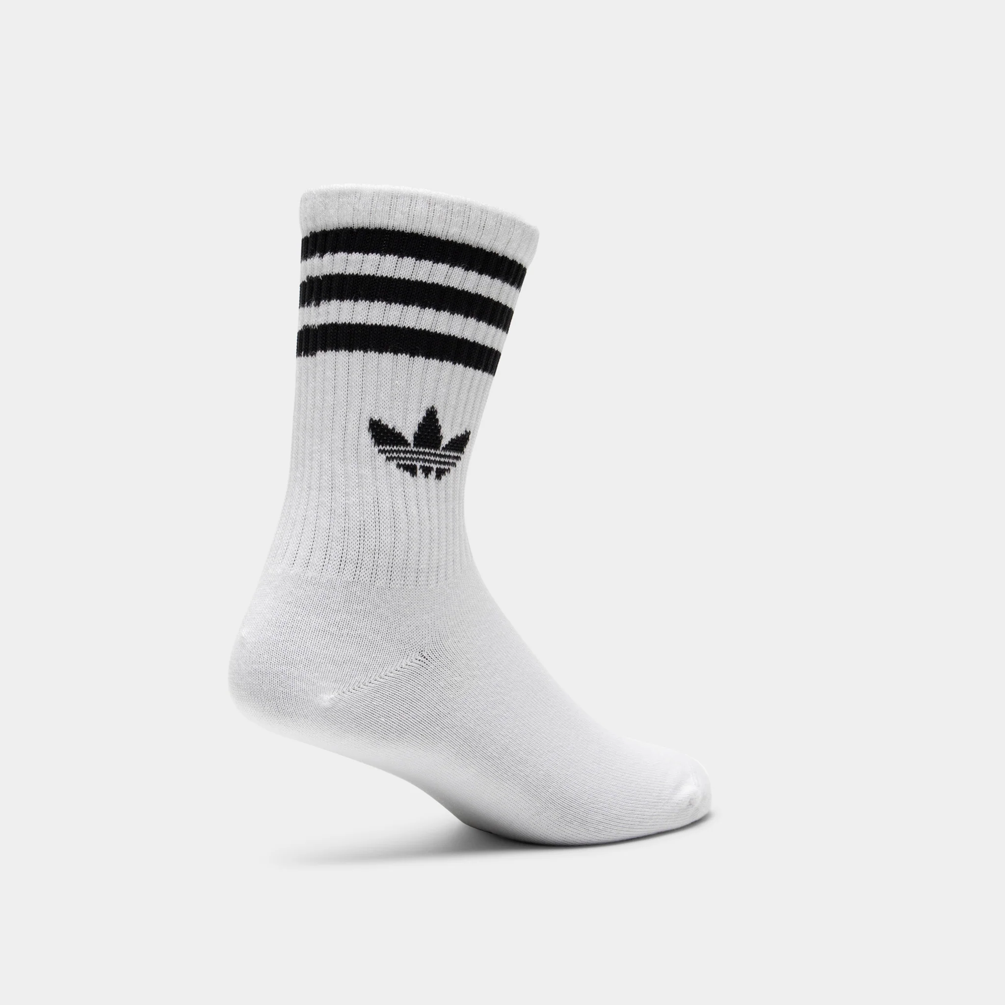 adidas 3 Stripes Crew Socks (3-Pack) / White - Image 4