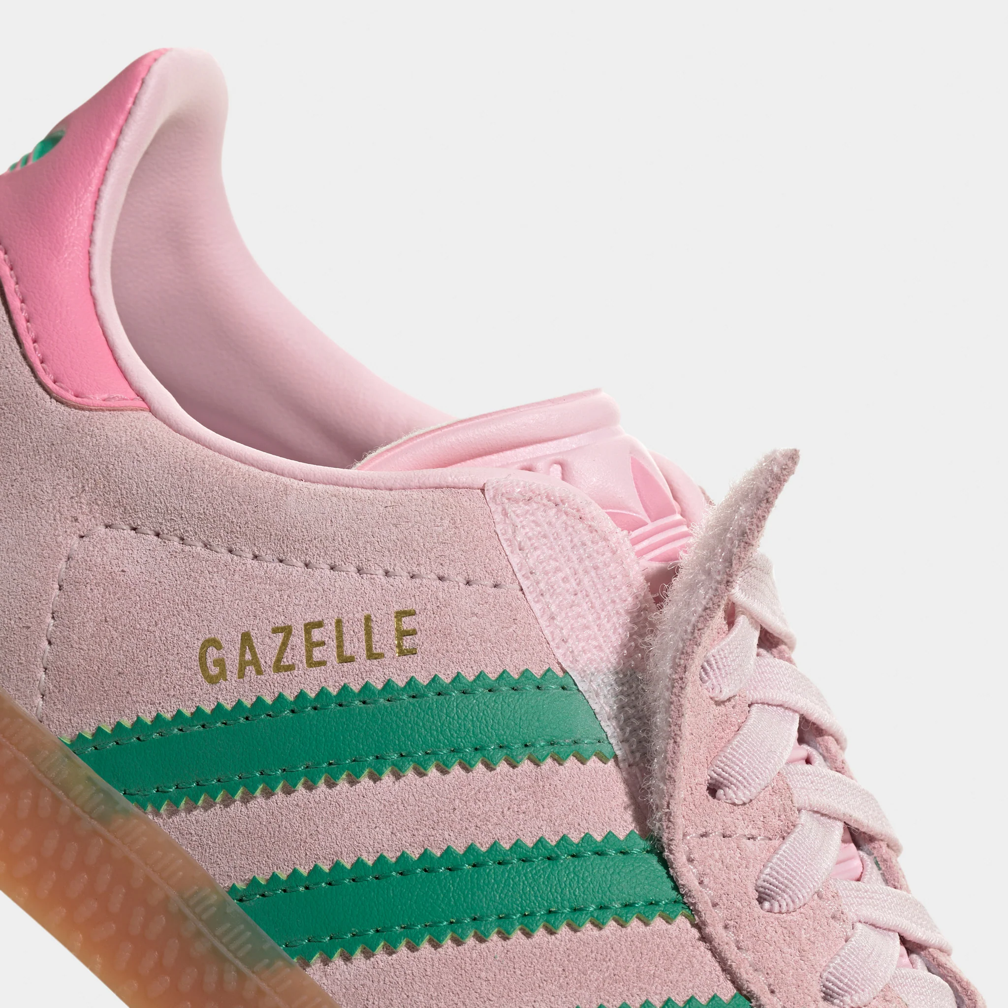 adidas Originals Children's Gazelle Pink / Green - Gum - Image 3