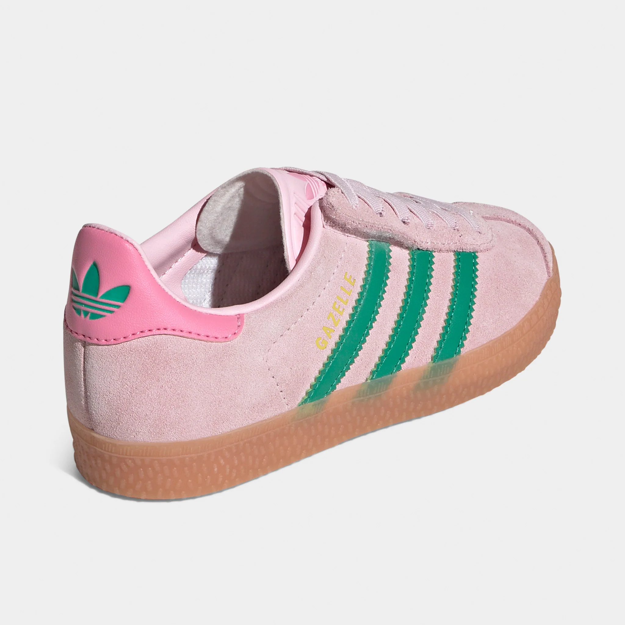adidas Originals Children's Gazelle Pink / Green - Gum - Image 4