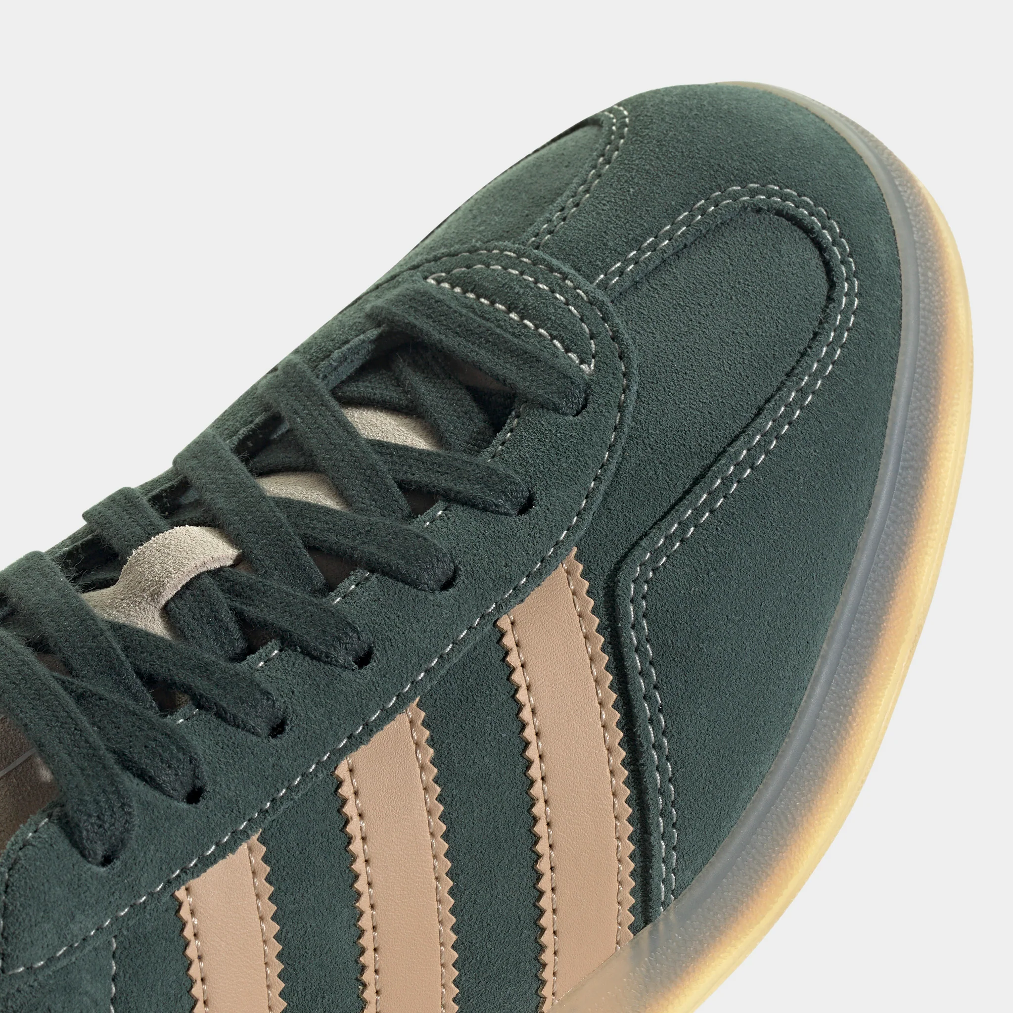 adidas Originals Gazelle Indoor Shadow Green / Warm Sandstone - Wonder White - Image 4