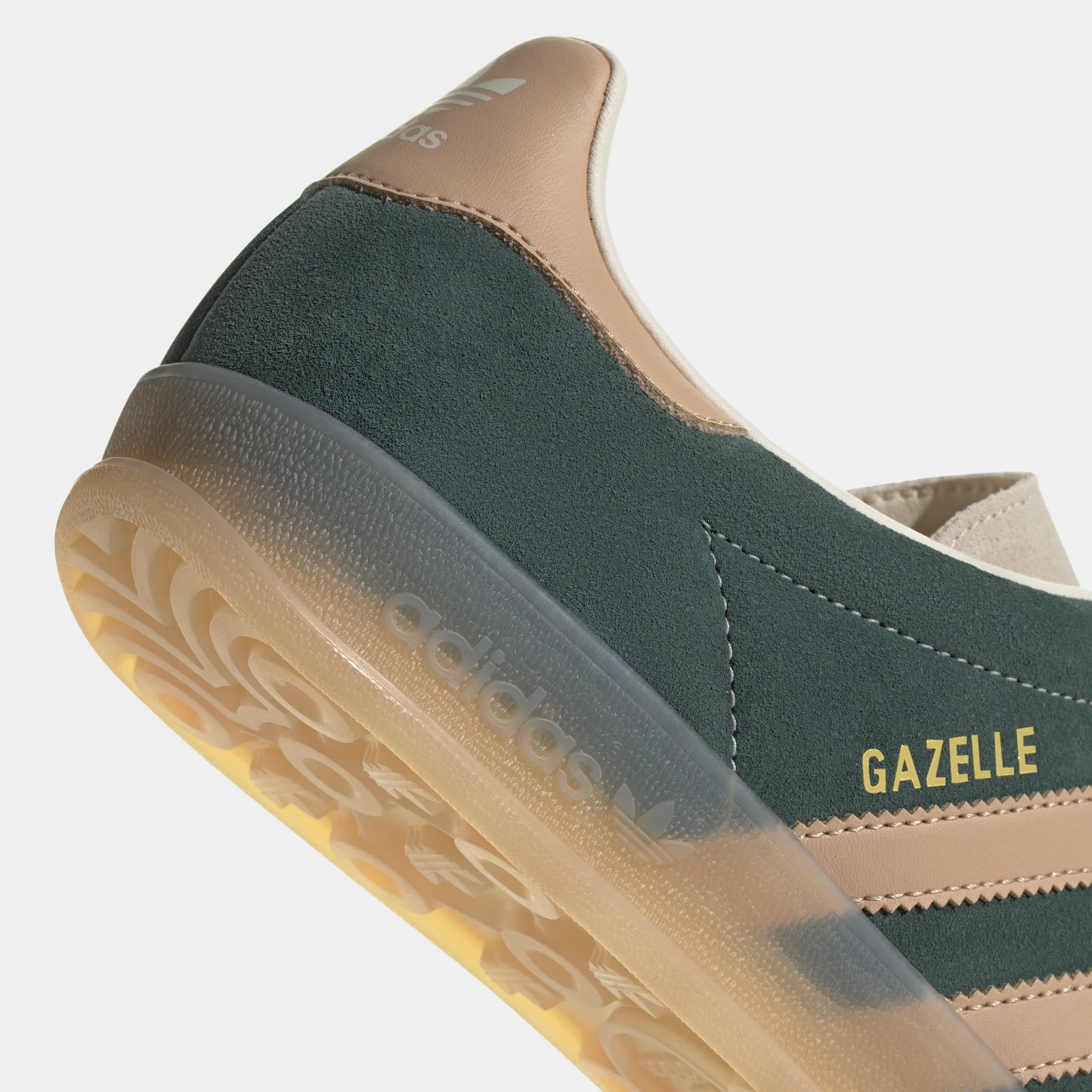 adidas Originals Gazelle Indoor Shadow Green / Warm Sandstone - Wonder White - Image 5