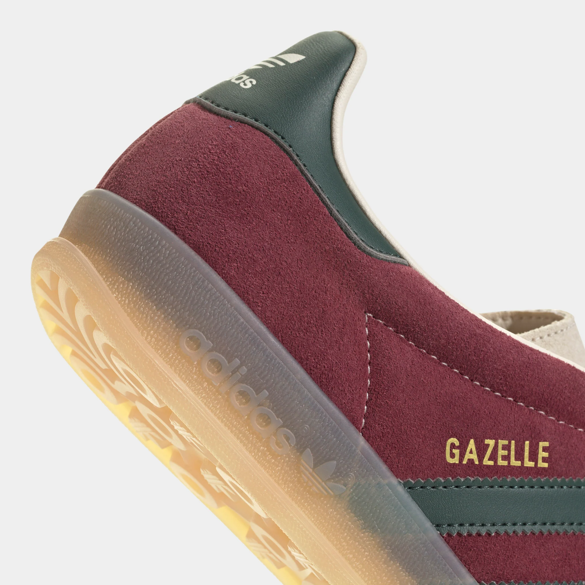 adidas Originals Gazelle Indoor Shadow Red / Shadow Green - Wonder White - Image 5