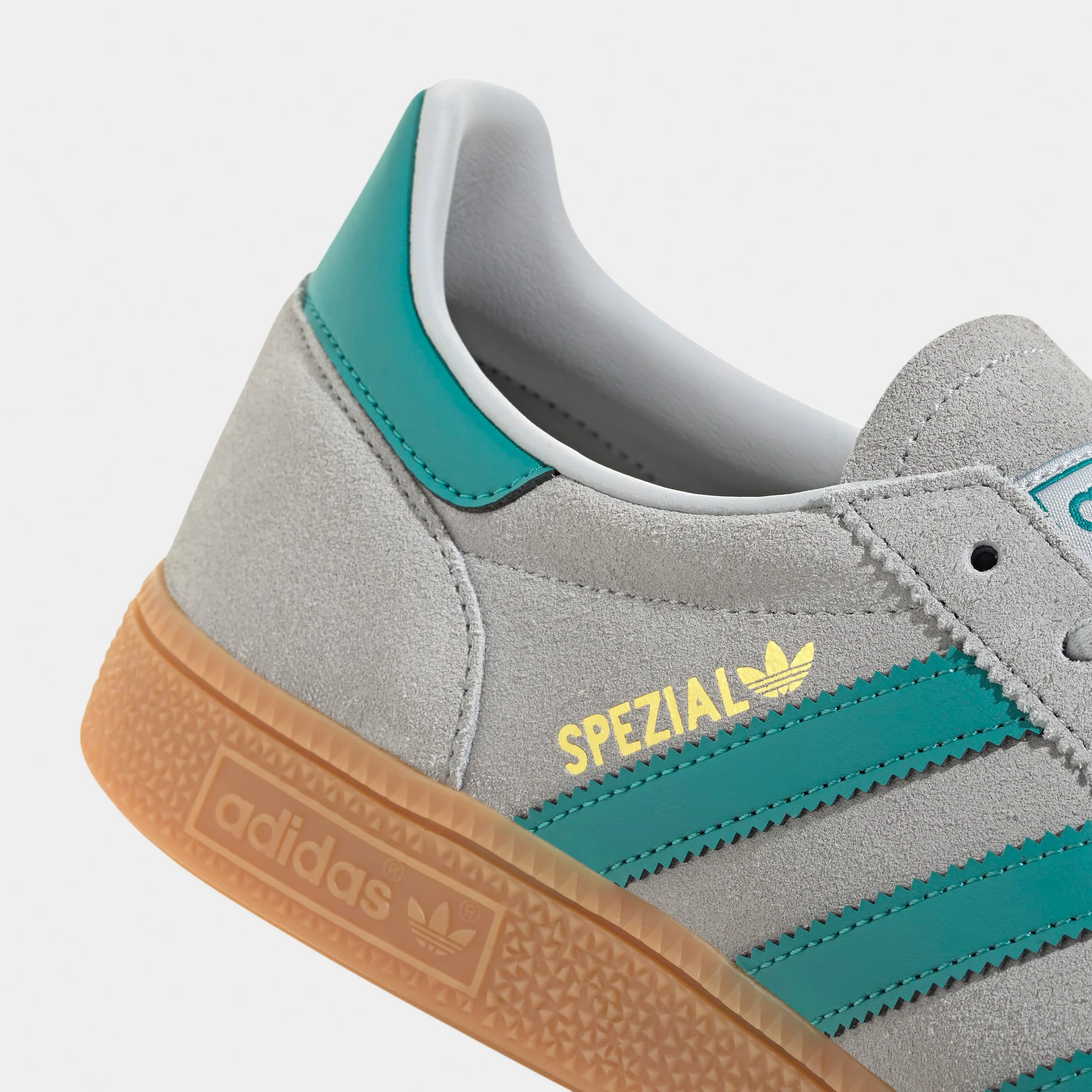 adidas Originals Handball Spezial Grey / Pure Tea - Gold - Image 3