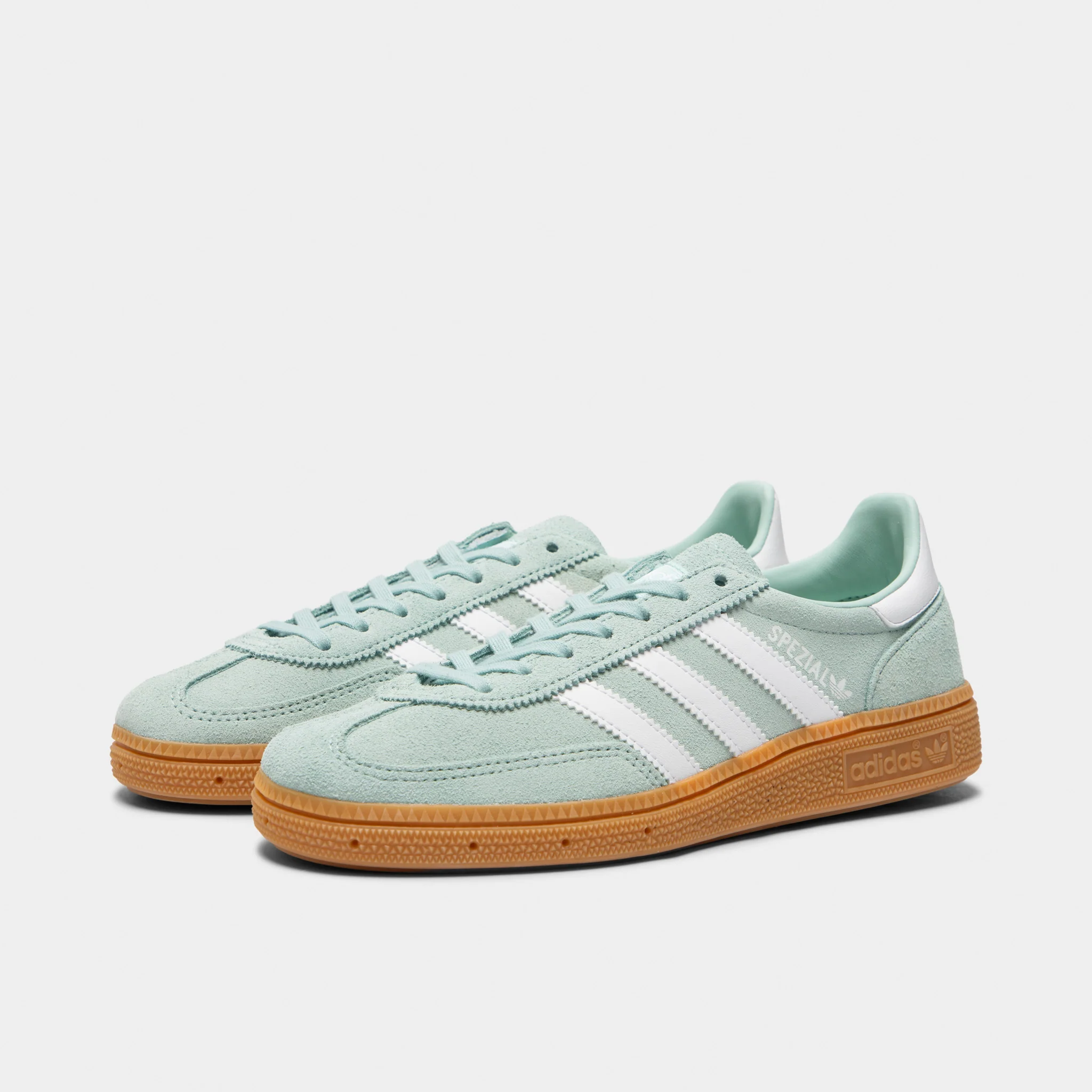 adidas Originals Juniors' Handball Spezial Ash Green / White - Gum - Image 2