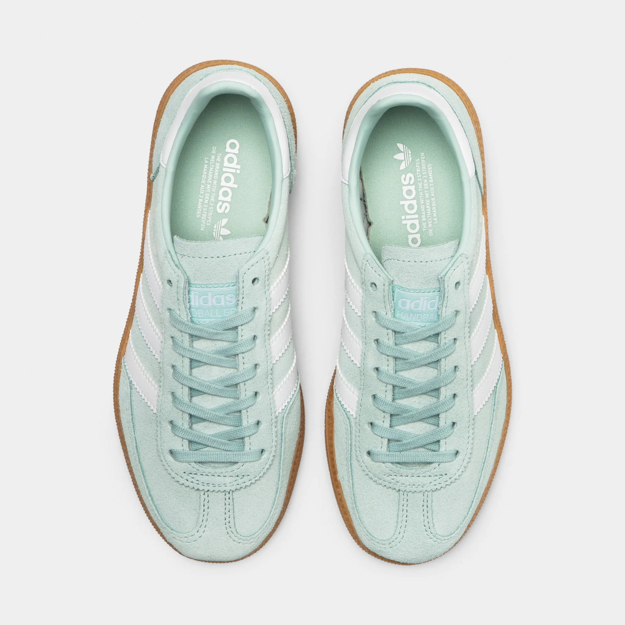 adidas Originals Juniors' Handball Spezial Ash Green / White - Gum - Image 5